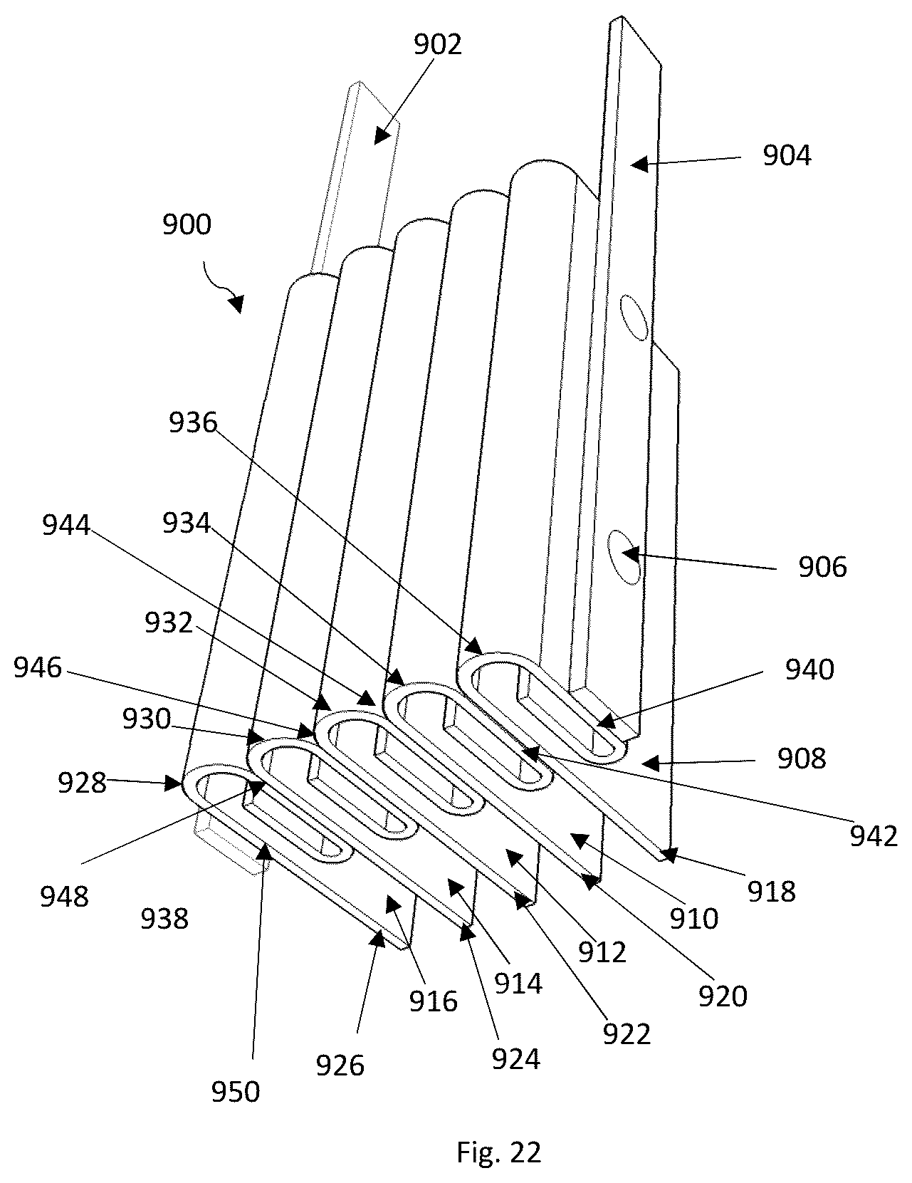 Patent US12322810 Figure 19 – Battery connections and metallized film components in energy storage devices having internal fuses