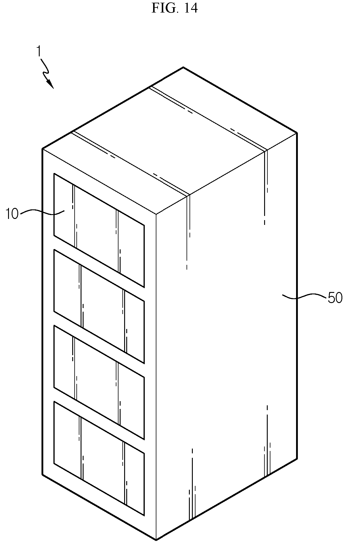 Patent US12322816 Figure 10 – Battery module, battery rack comprising same battery module, and power storage device