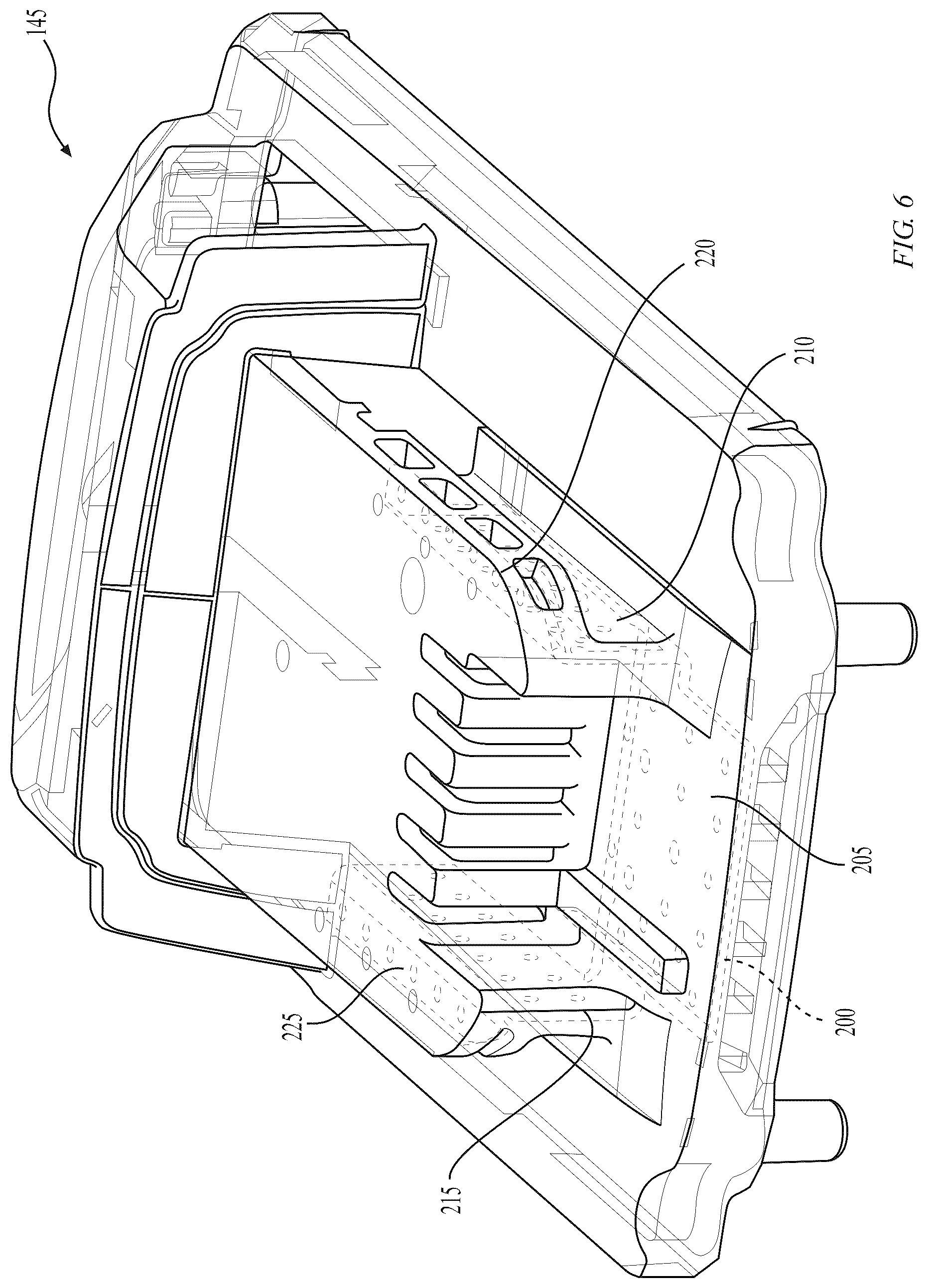 Patent US12322819 Figure 5 – Support member for battery pack top housing