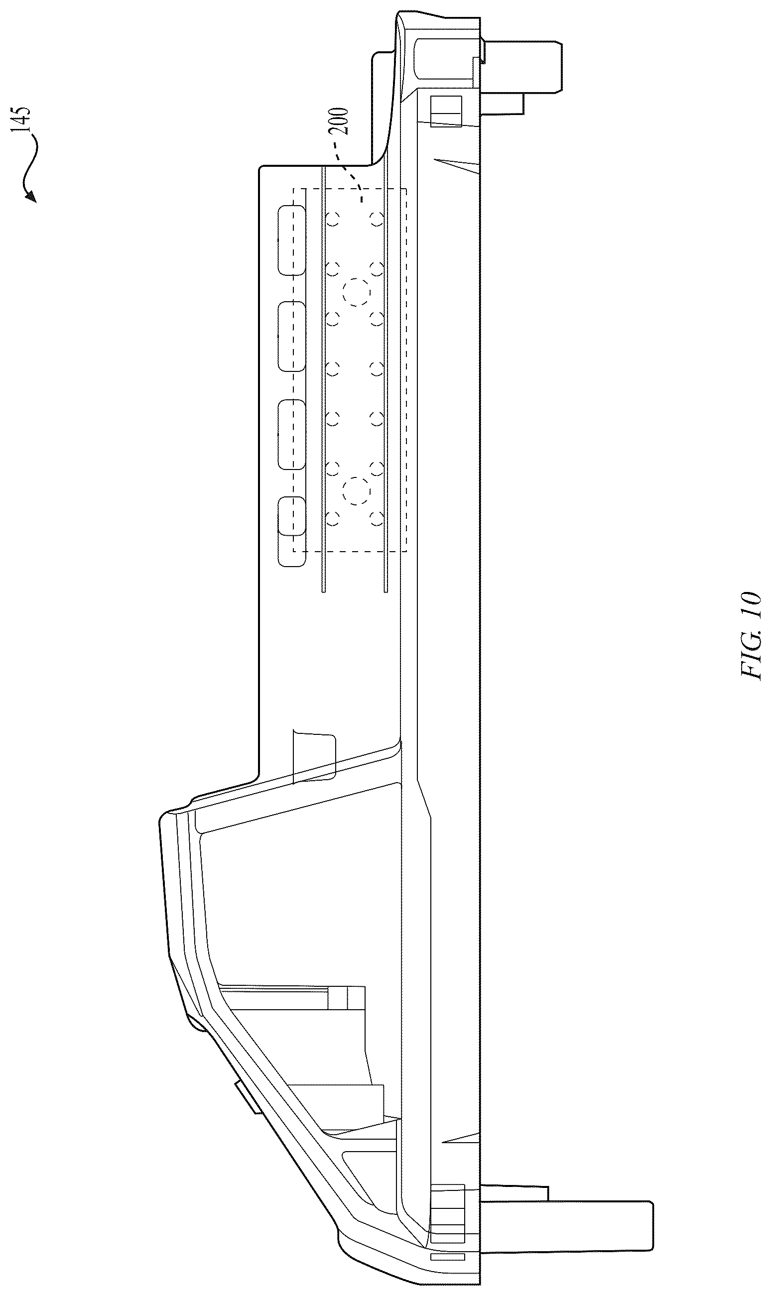 Patent US12322819 Figure 9 – Support member for battery pack top housing