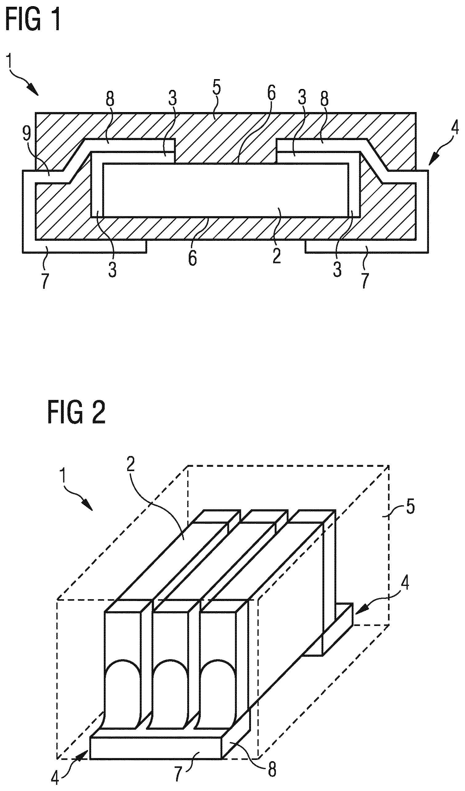 Patent US12322820 — Assembly for protecting an SMD component from environmental influences — Figure 1