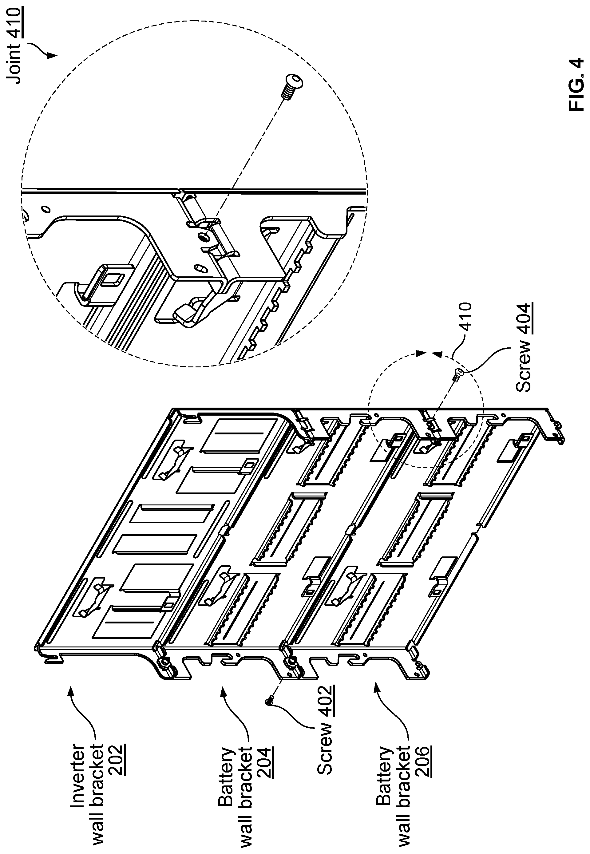 Patent US12322822 Figure 4 – Modular installation of energy storage system