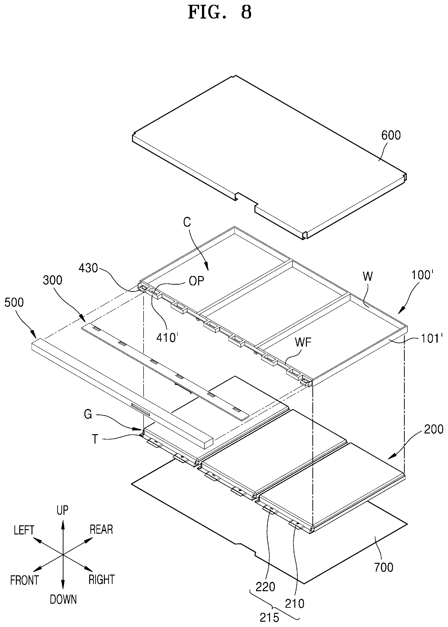 Patent US12322824 Figure 8 – Battery pack