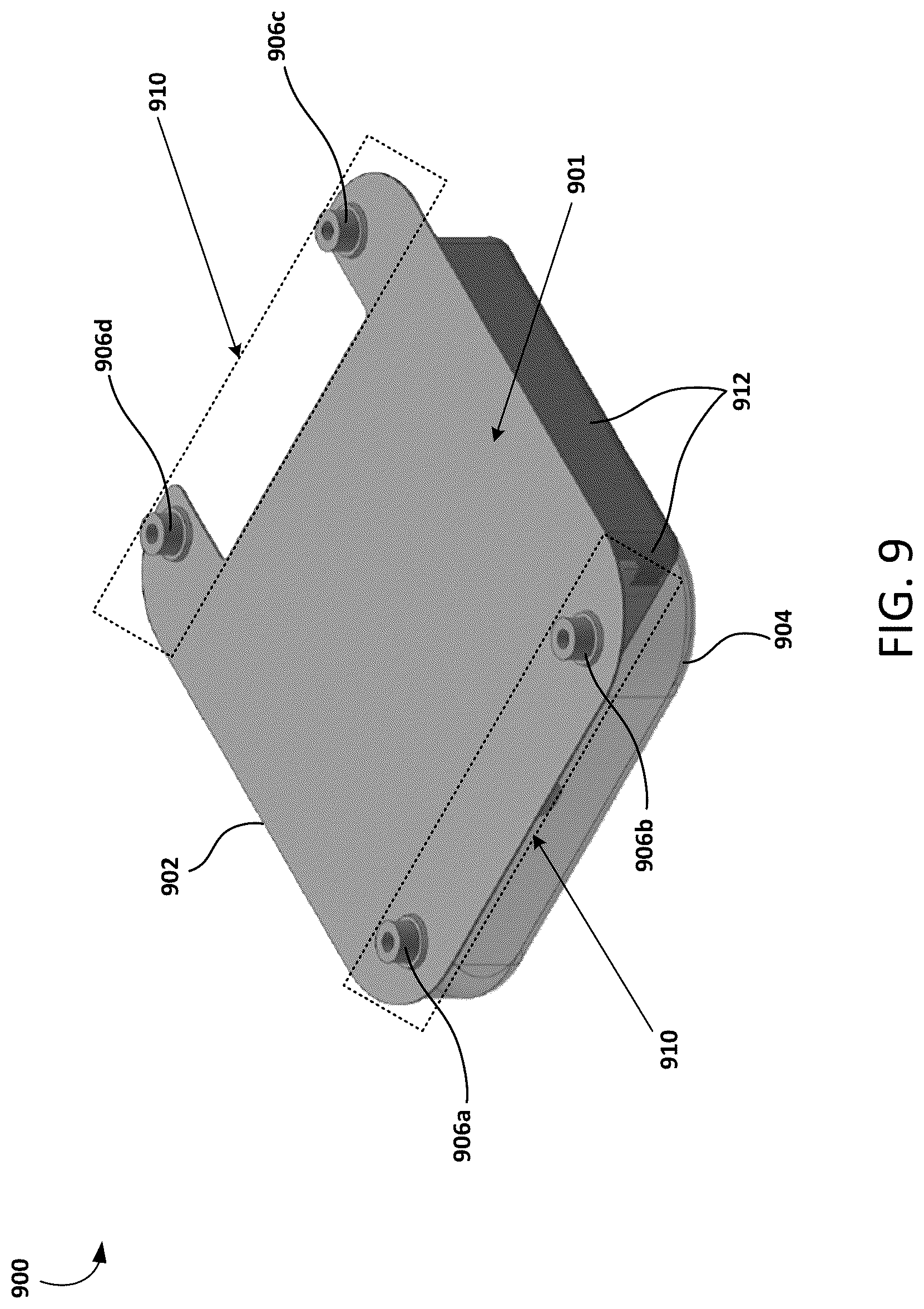 Patent US12322825 Figure 9 – Structurally mountable battery