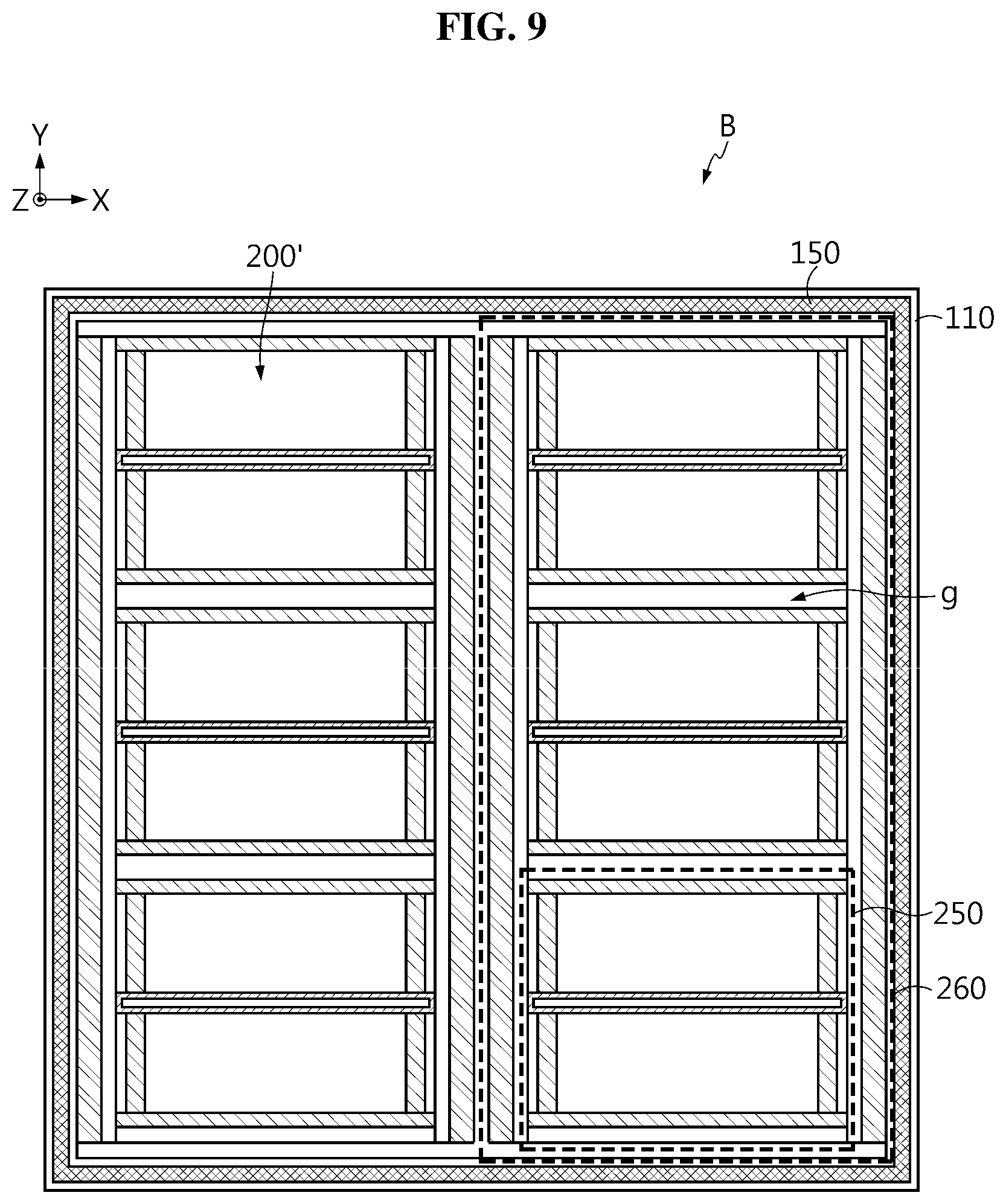 Patent US12322826 Figure 9 – Battery pack and vehicle comprising same