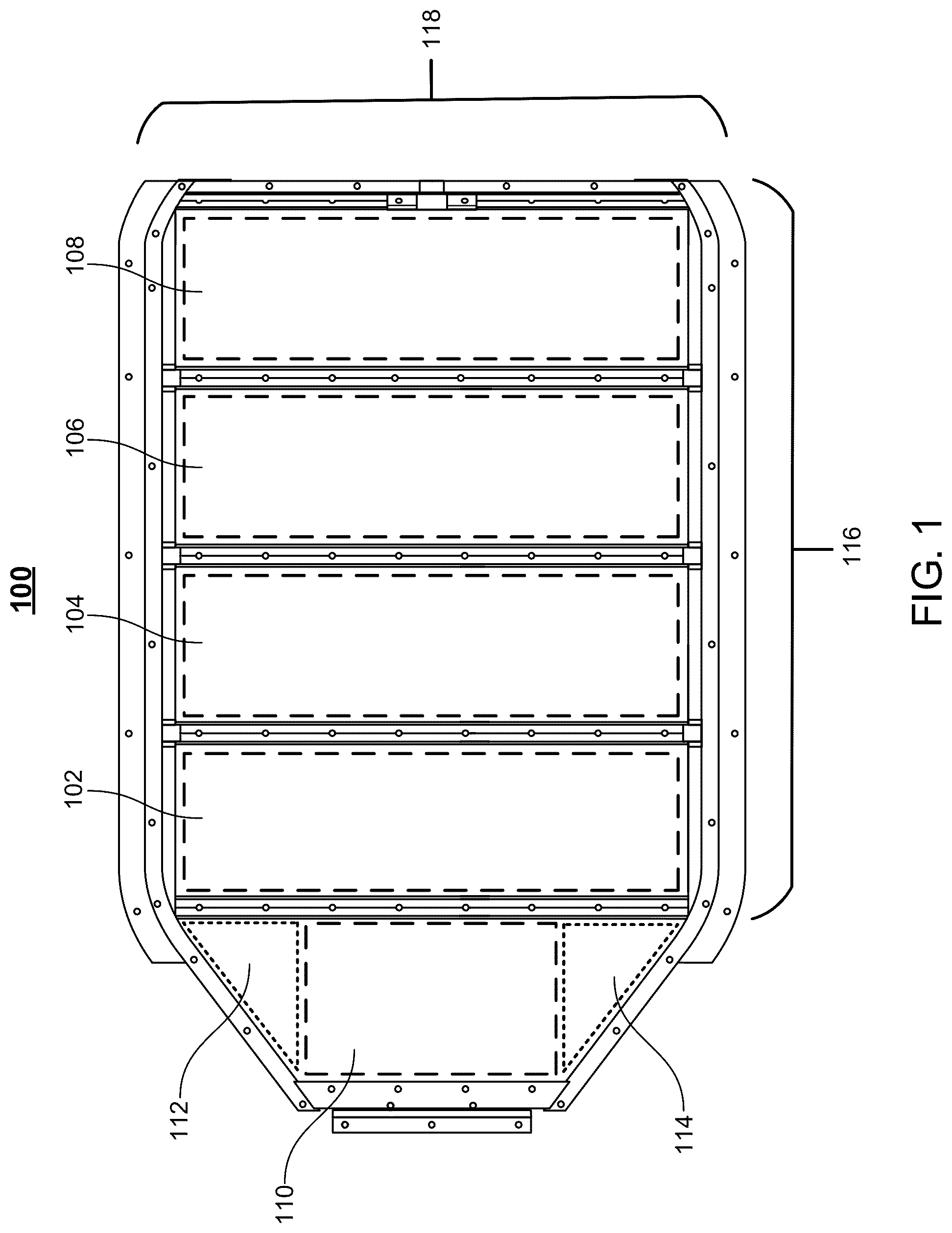 Patent US12322827 Figure 1 – Distribution system for unswitched high voltage power