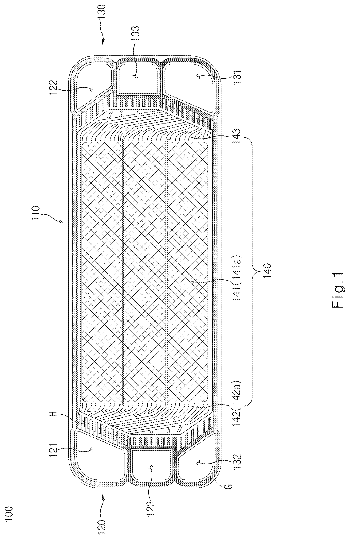 Patent US12322838 Figure 1 – Separator for fuel cell