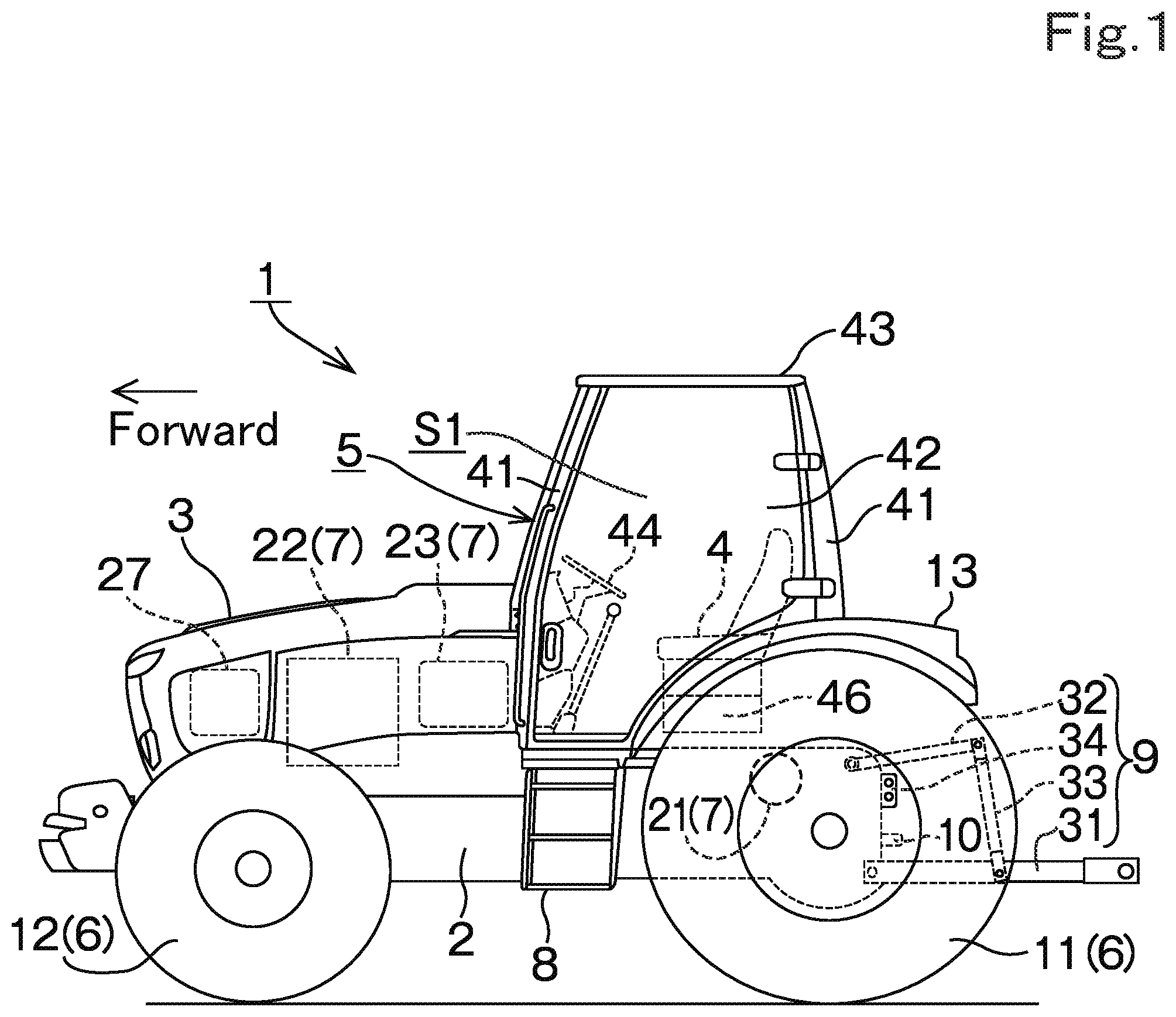 Patent US12322841 Figure 1 – Hydrogen supply system, fuel cell system, and working machine including hydrogen supply system and fuel cell system