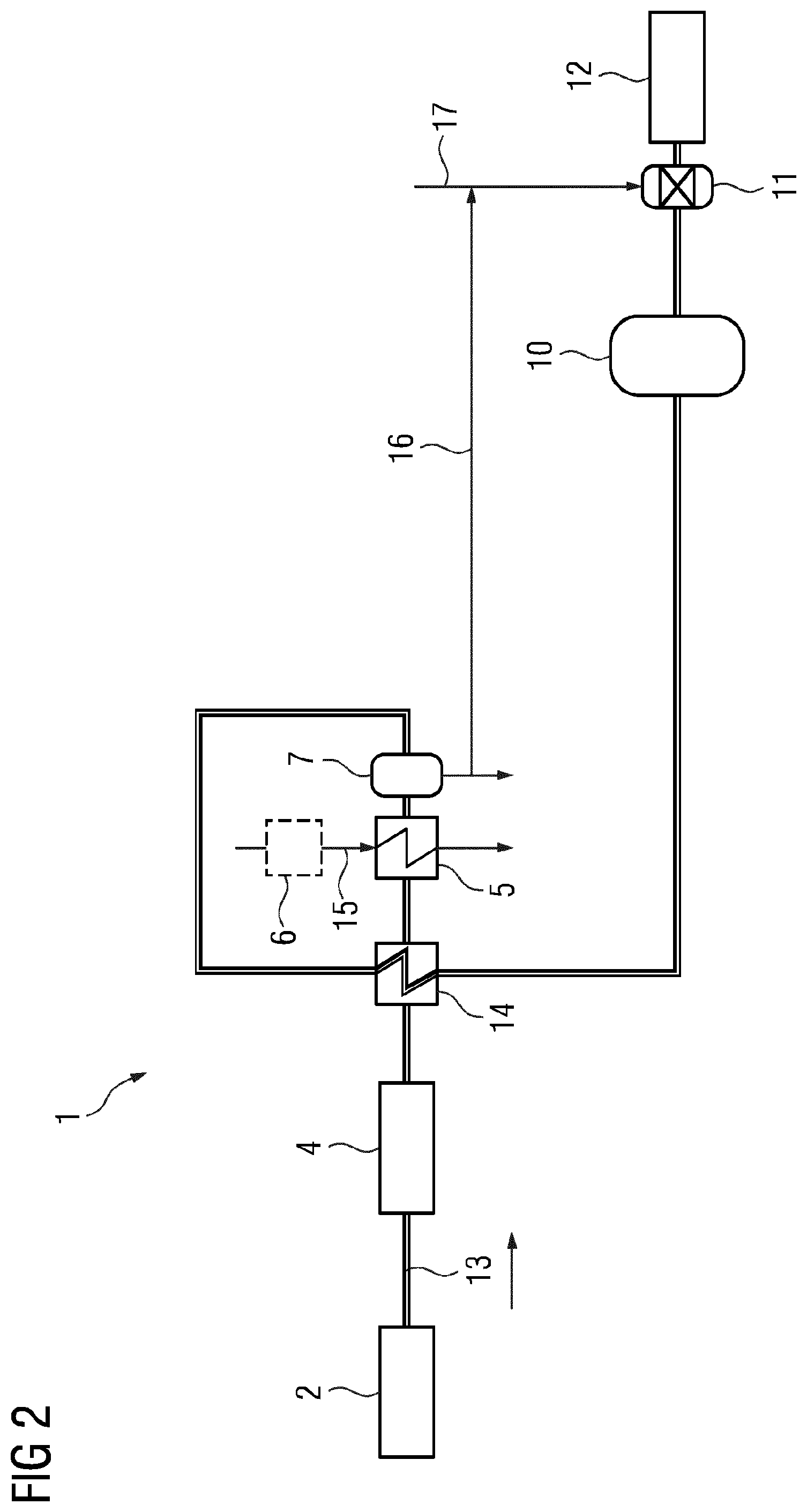 Patent US12322843 Figure 2 – Power-to-X system with an optimized hydrogen drying and purifying process