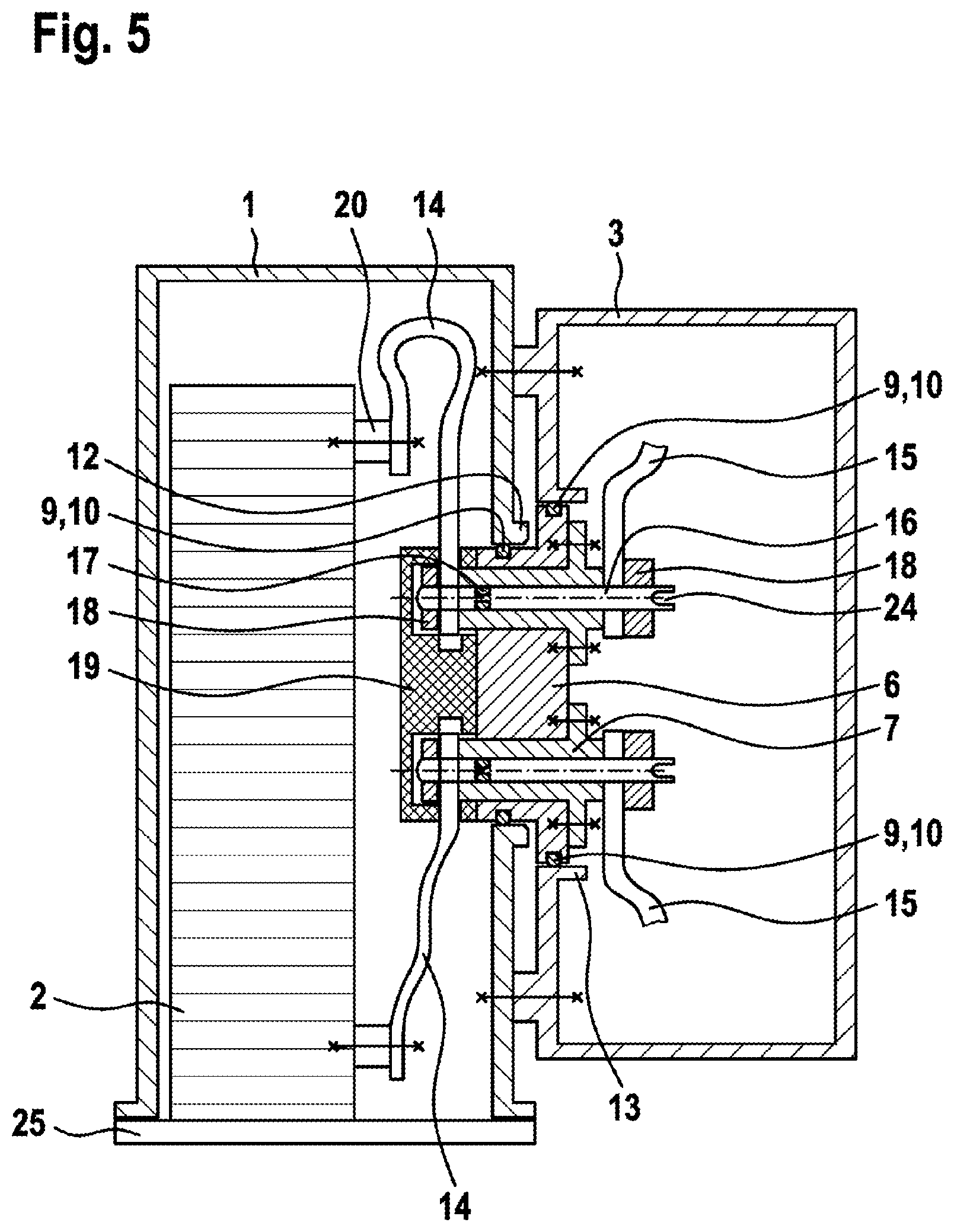 Patent US12322846 Figure 5 – Fuel cell system
