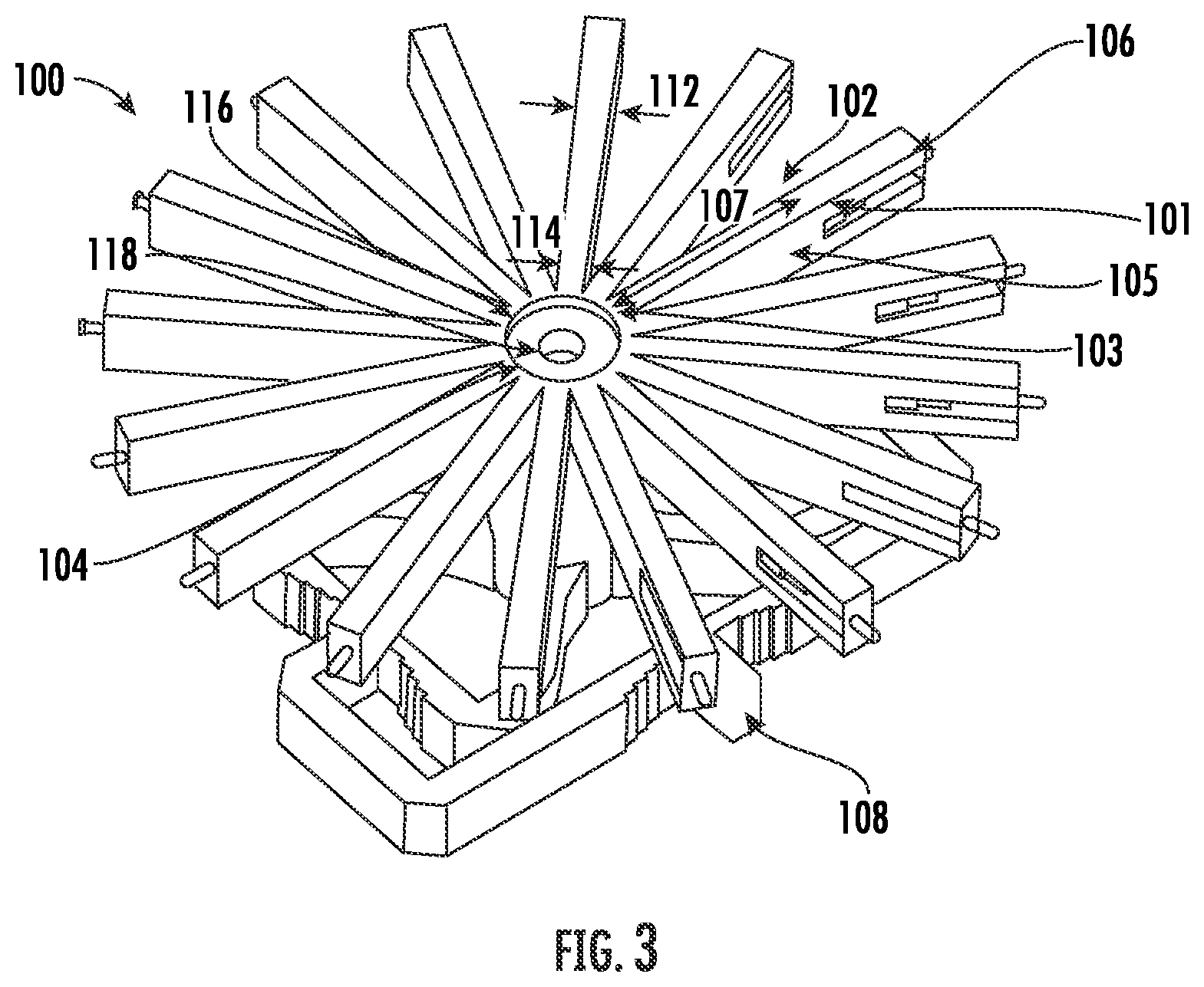 Patent US12322851 Figure 3 – Radial power combiner having plural input sources and including sensor feedback for detecting failure of input sources and a computer for notifying a user of the failure