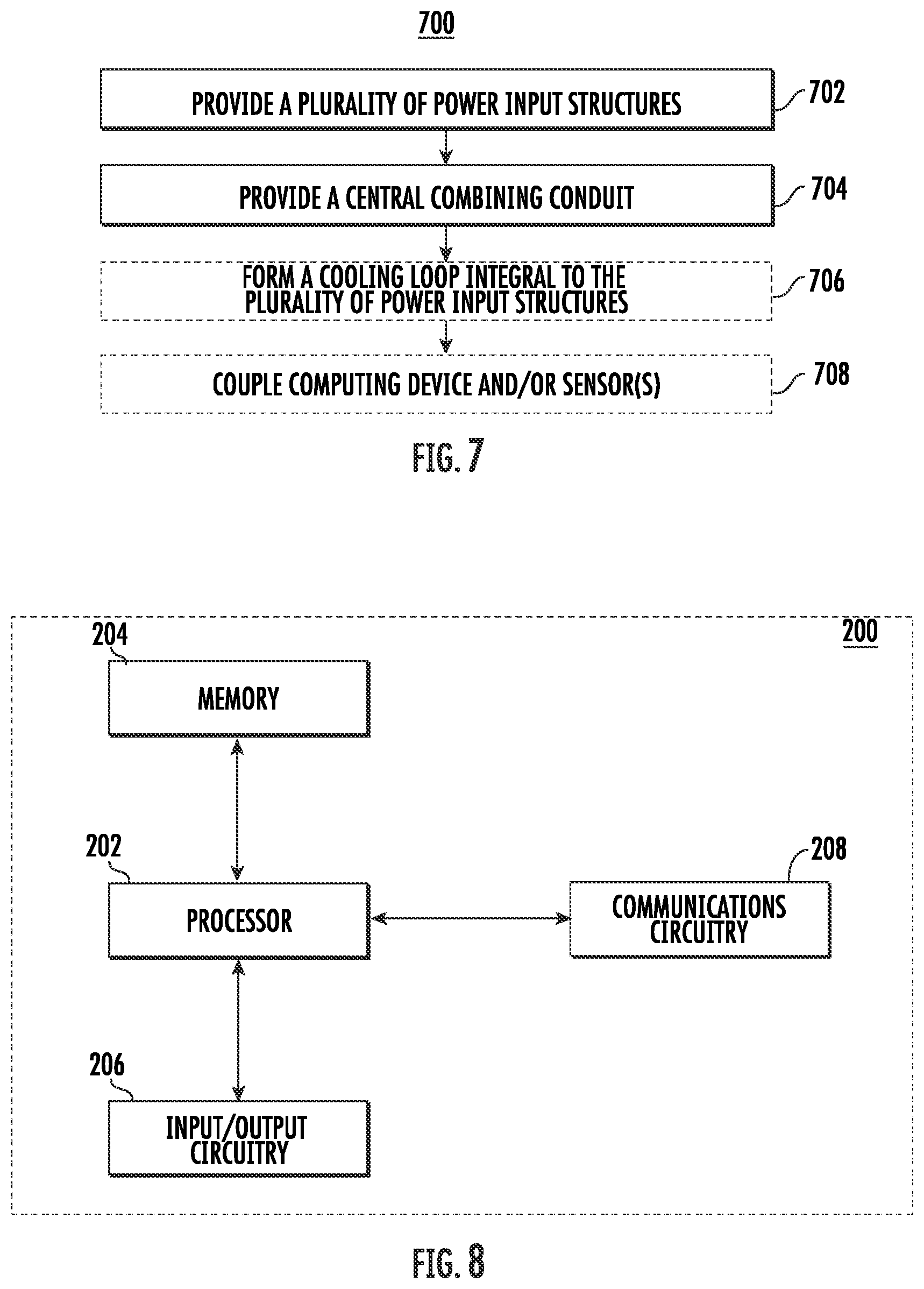 Patent US12322851 Figure 7 – Radial power combiner having plural input sources and including sensor feedback for detecting failure of input sources and a computer for notifying a user of the failure