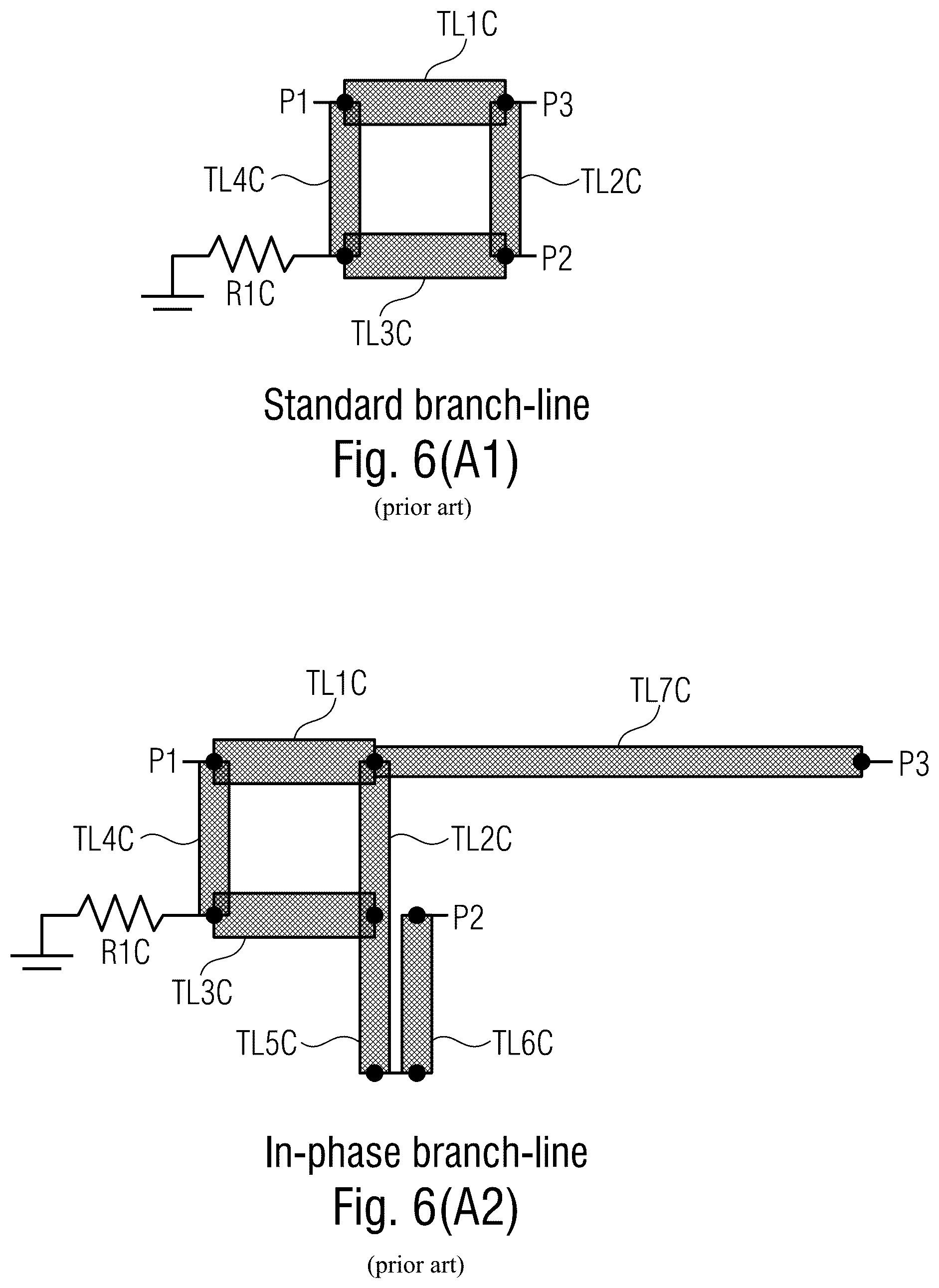 Patent US12322852 Figure 7 – High frequency power divider/combiner circuit including a rat-race coupler coupled by first and second coupling structures to first and second input/output ports