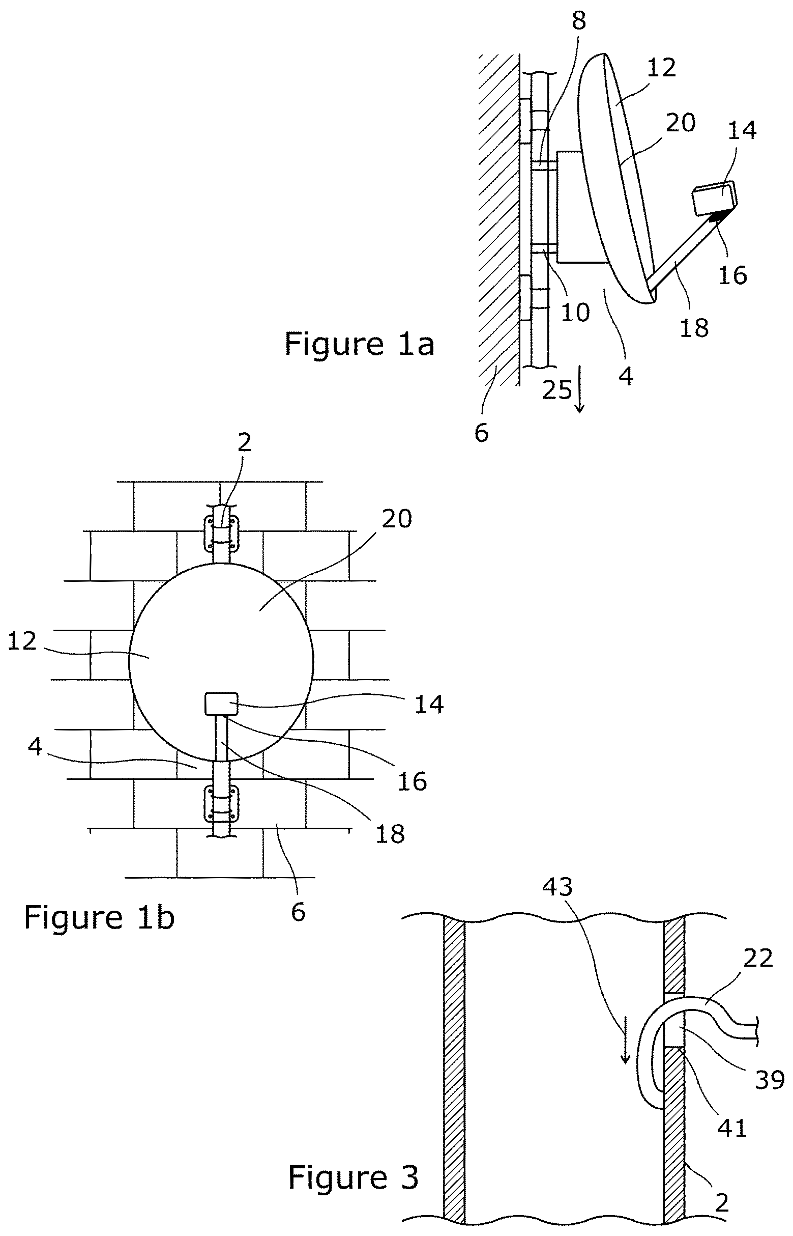 Patent US12322855 Figure 1 – Mounting system for an antenna assembly