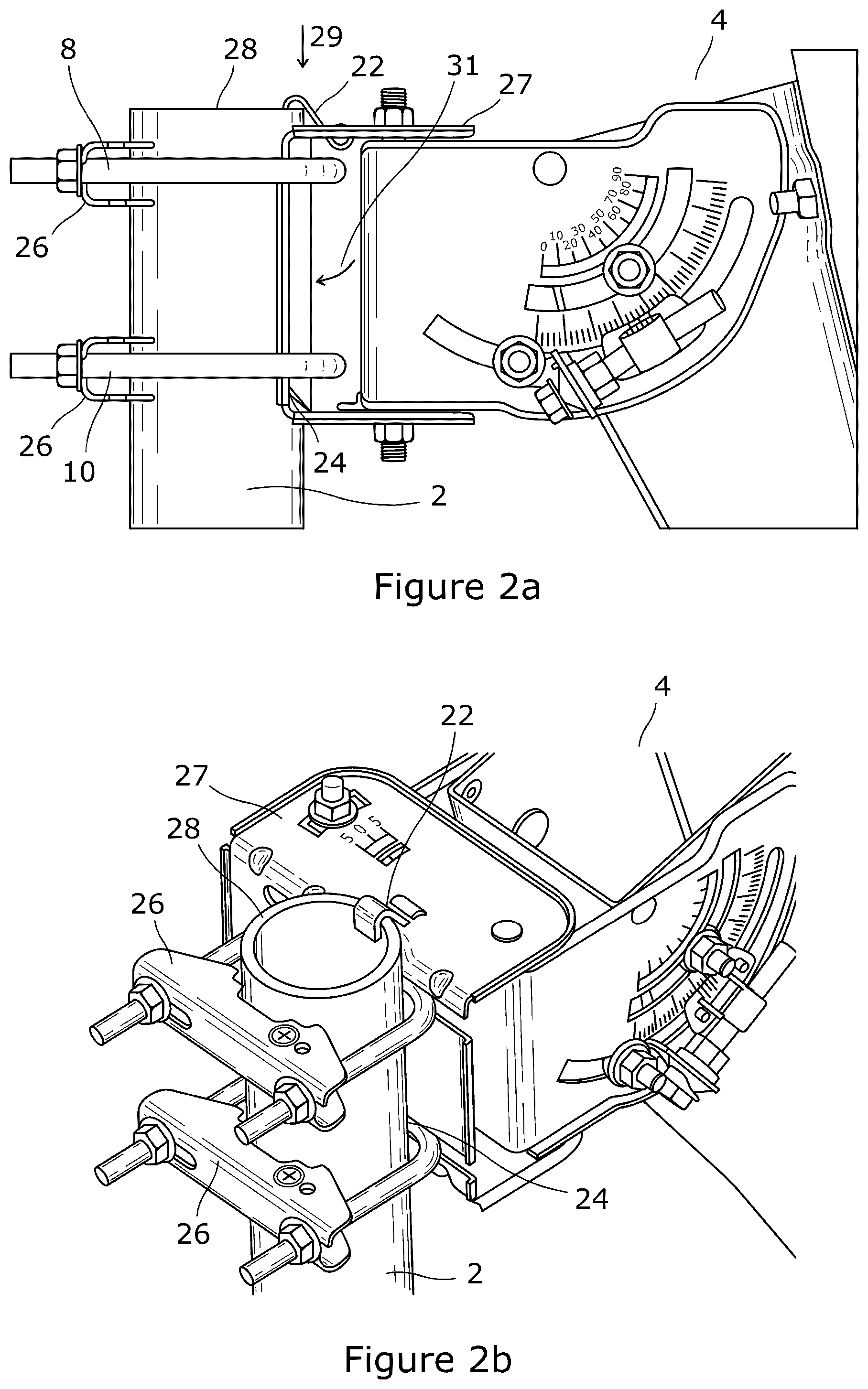 Patent US12322855 Figure 2 – Mounting system for an antenna assembly