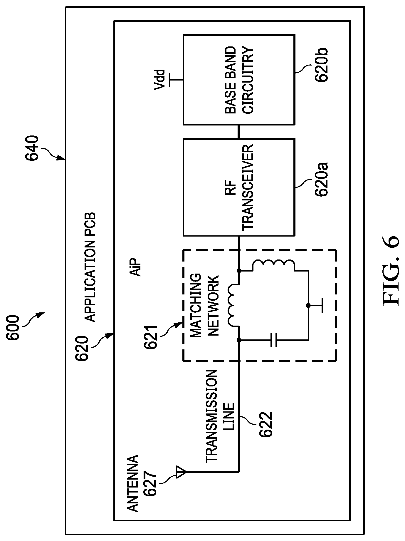 Patent US12322856 Figure 10 – Antenna in package having antenna on package substrate