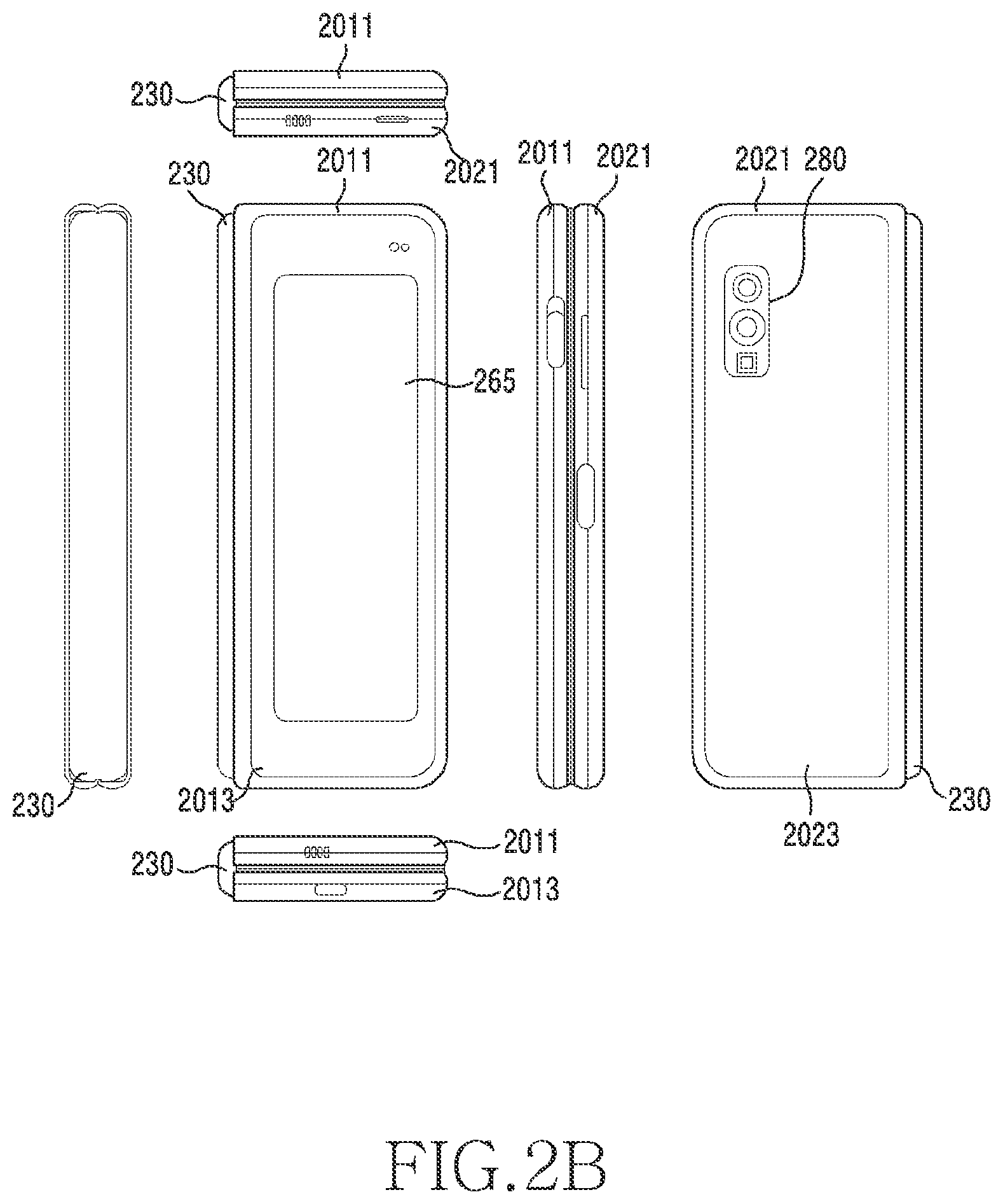 Patent US12322858 Figure 3 – Display structure including dielectric material and electronic device including same