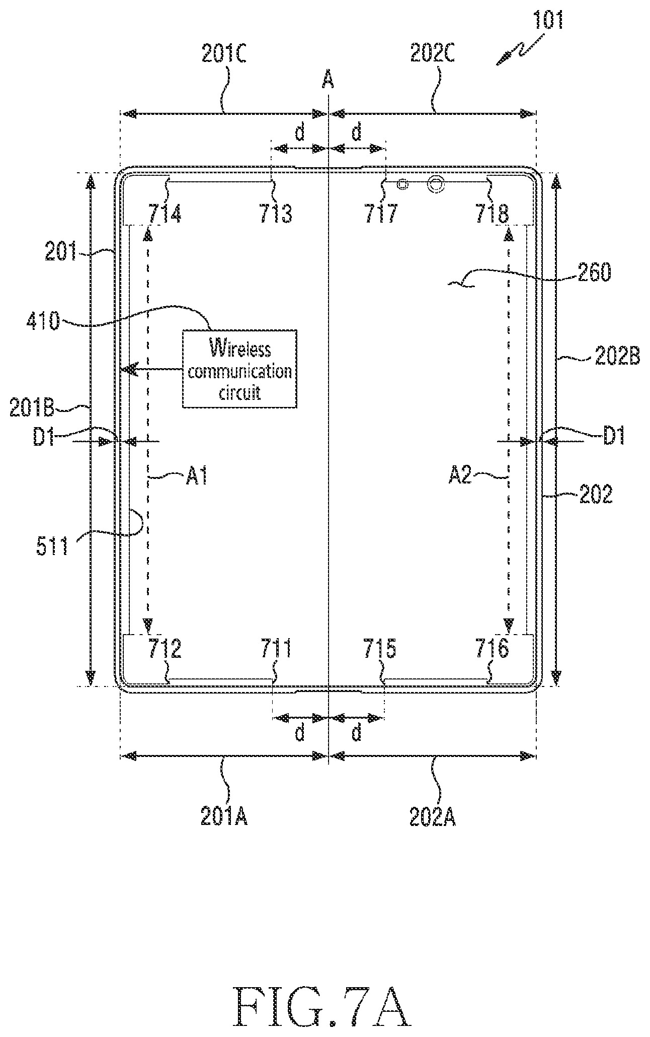 Patent US12322858 Figure 9 – Display structure including dielectric material and electronic device including same