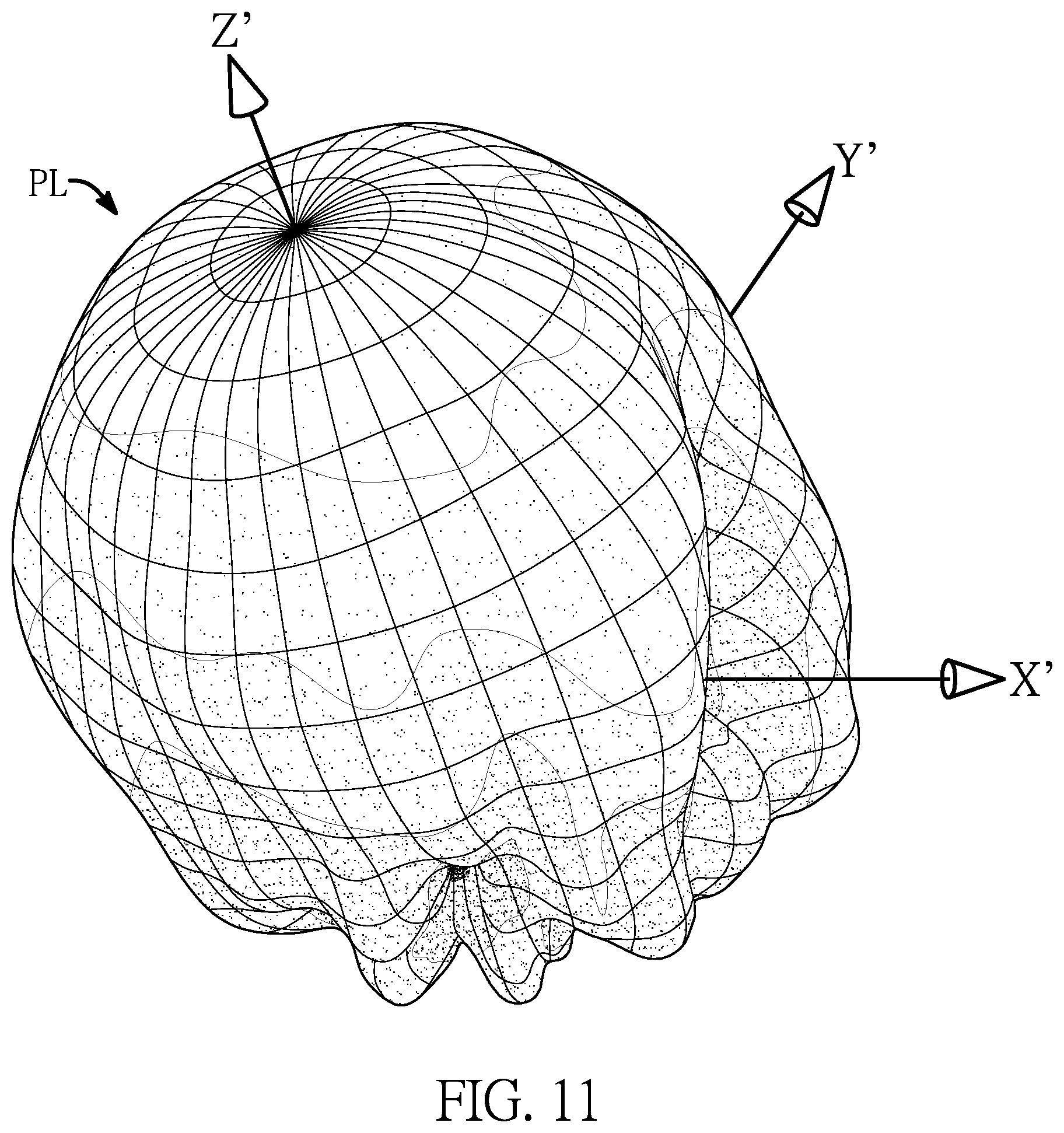 Patent US12322860 Figure 11 – Antenna device