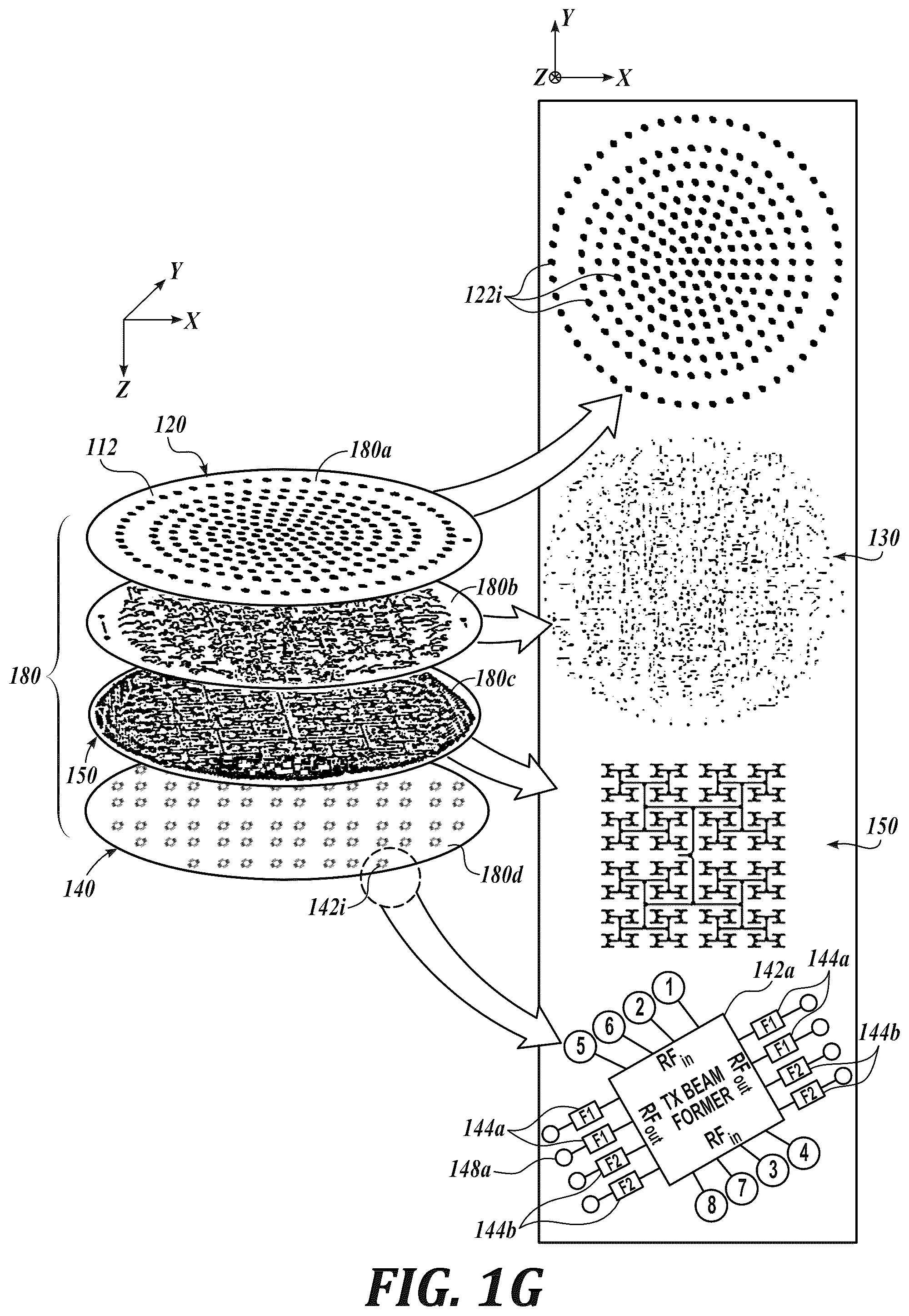 Patent US12322865 Figure 6 – Antenna modules for phased array antennas