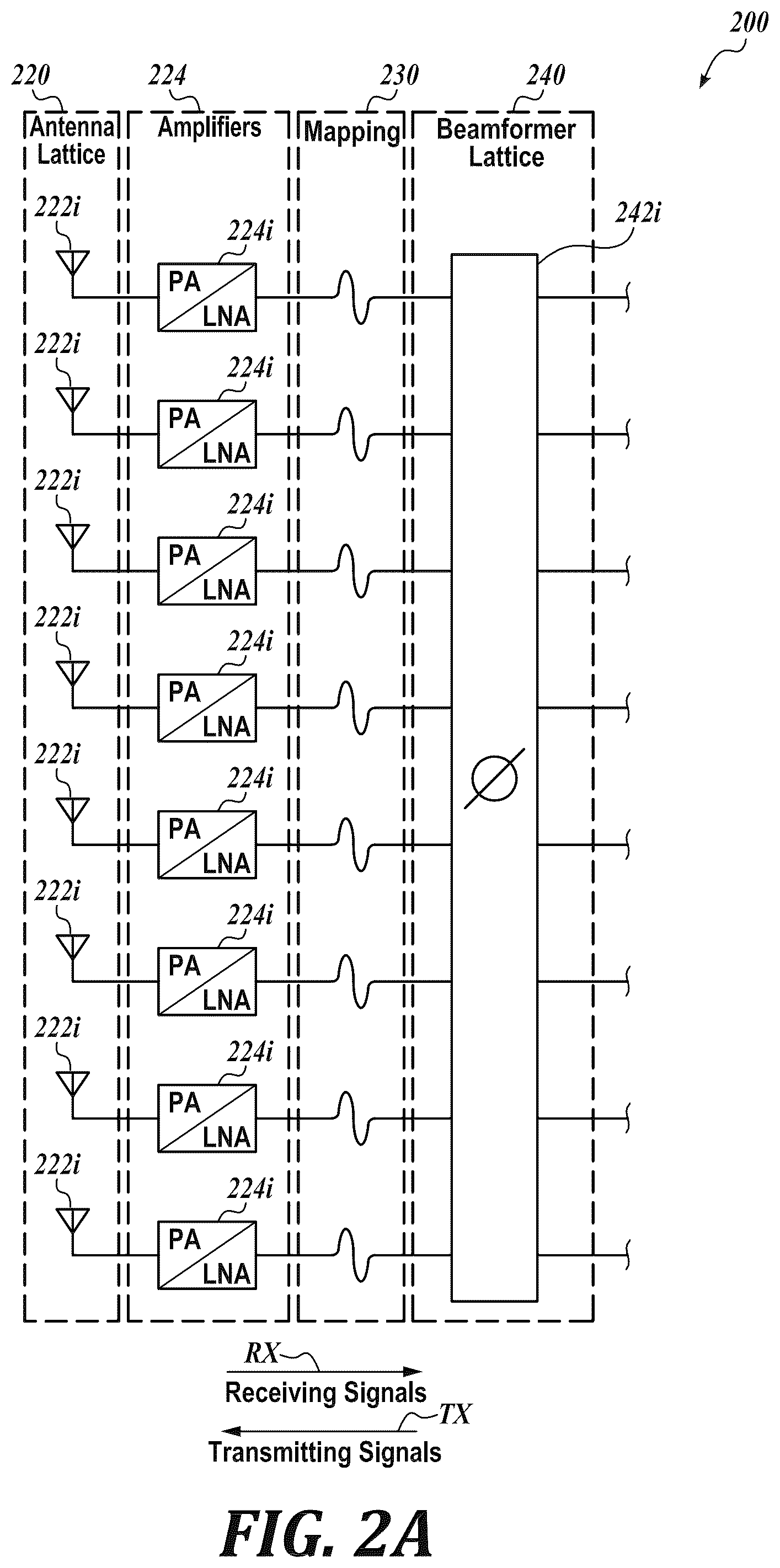 Patent US12322865 Figure 7 – Antenna modules for phased array antennas
