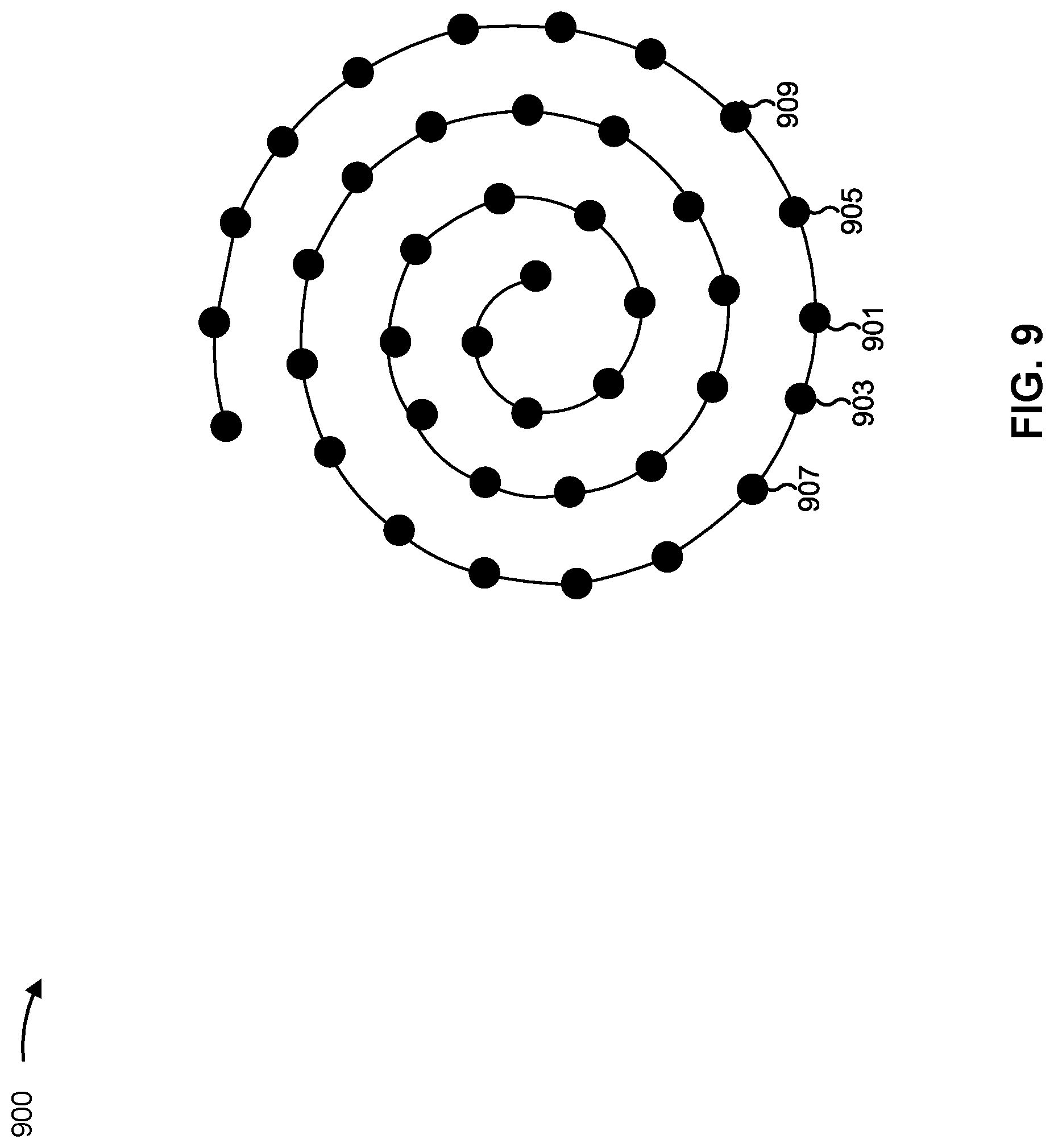 Patent US12322868 Figure 9 – Configuration of radio unit antenna elements