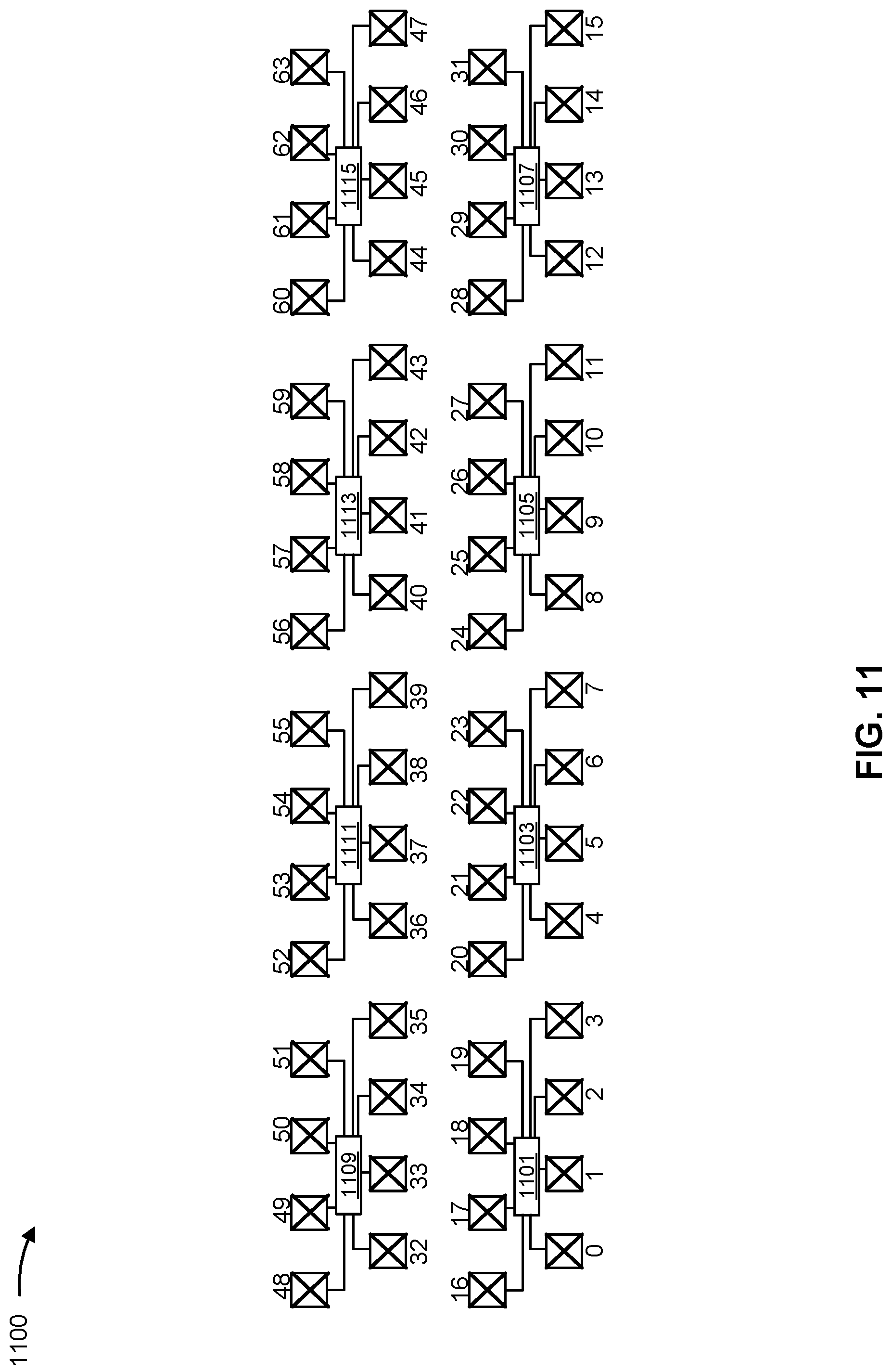 Patent US12322868 Figure 11 – Configuration of radio unit antenna elements