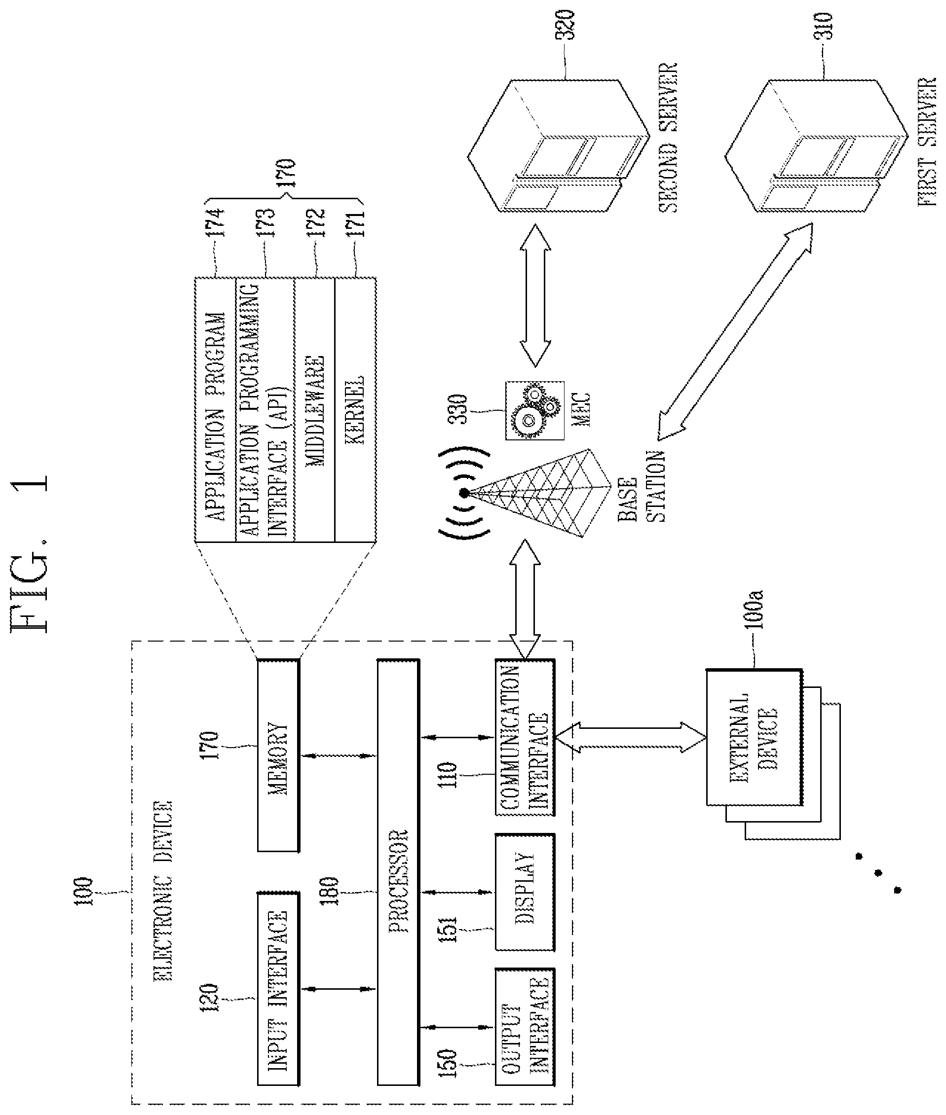Patent US12322870 Figure 1 – Electronic device having antenna module