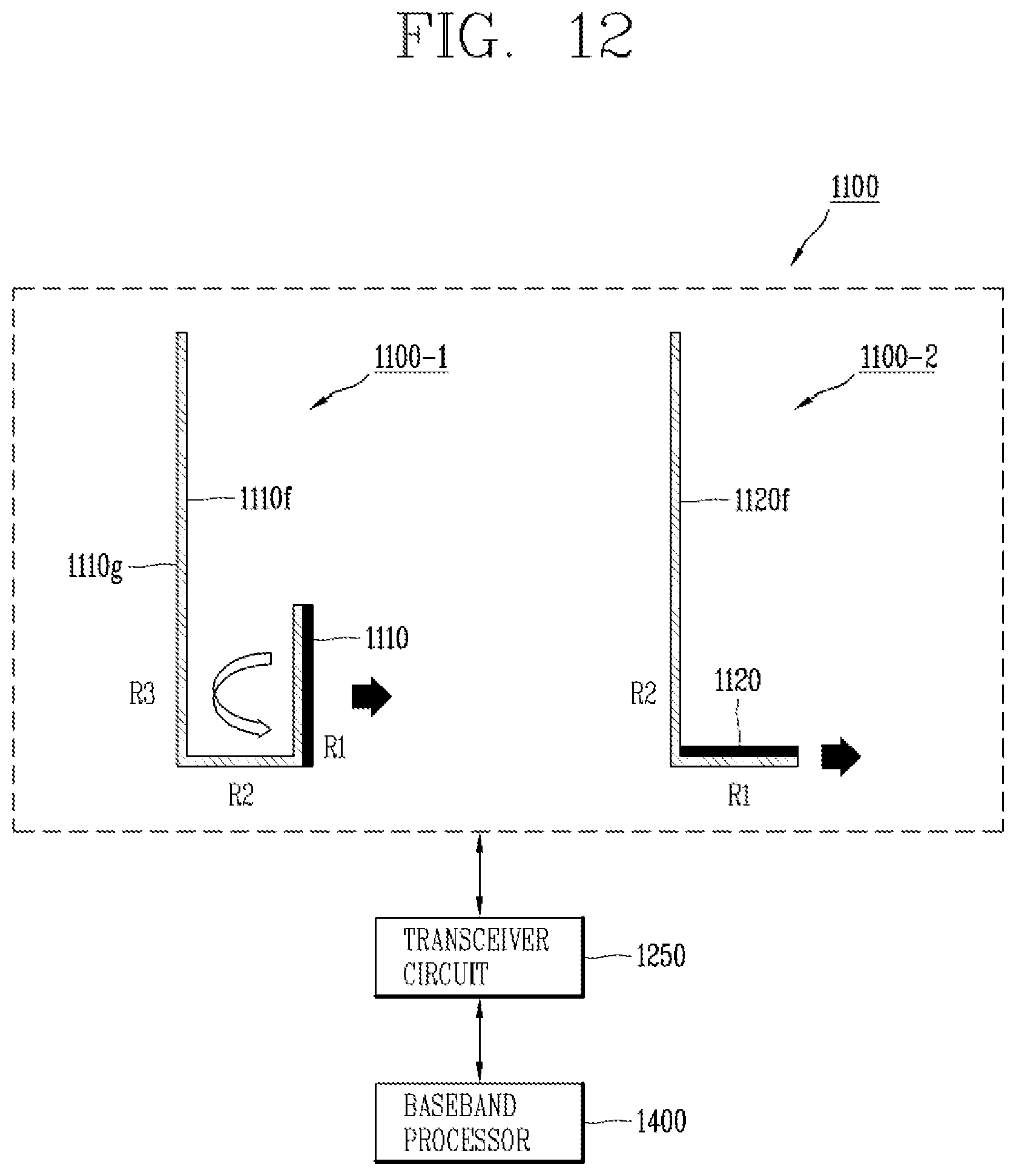Patent US12322870 Figure 16 – Electronic device having antenna module