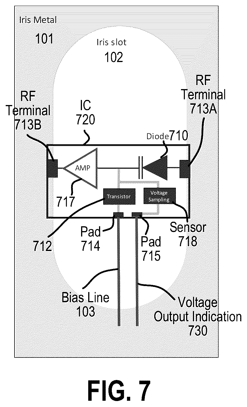 Patent US12322871 Figure 2 – Metasurface antenna with integrated varactor circuits