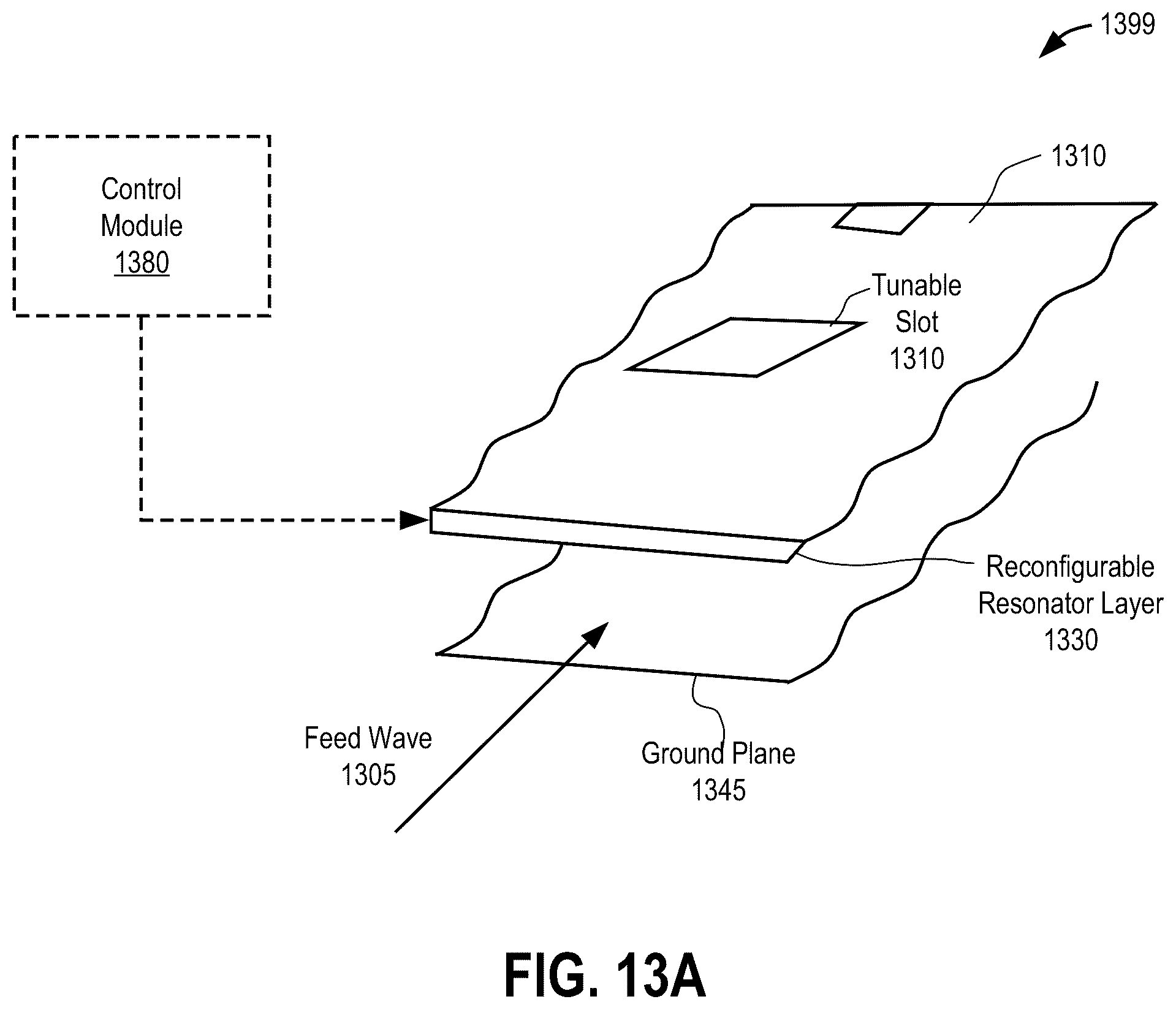 Patent US12322871 Figure 8 – Metasurface antenna with integrated varactor circuits