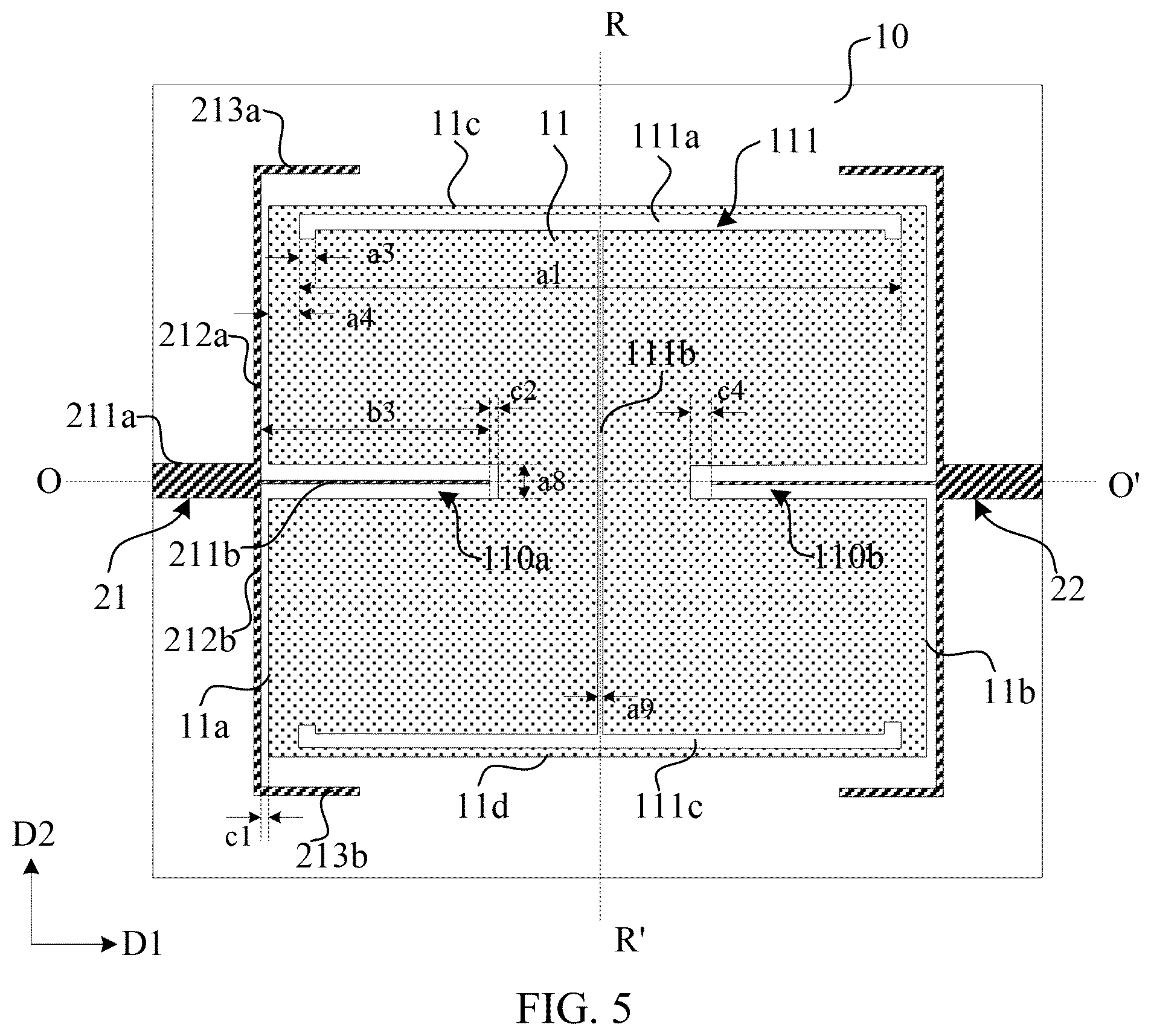 Patent US12322880 Figure 5 – Antenna structure and electronic device