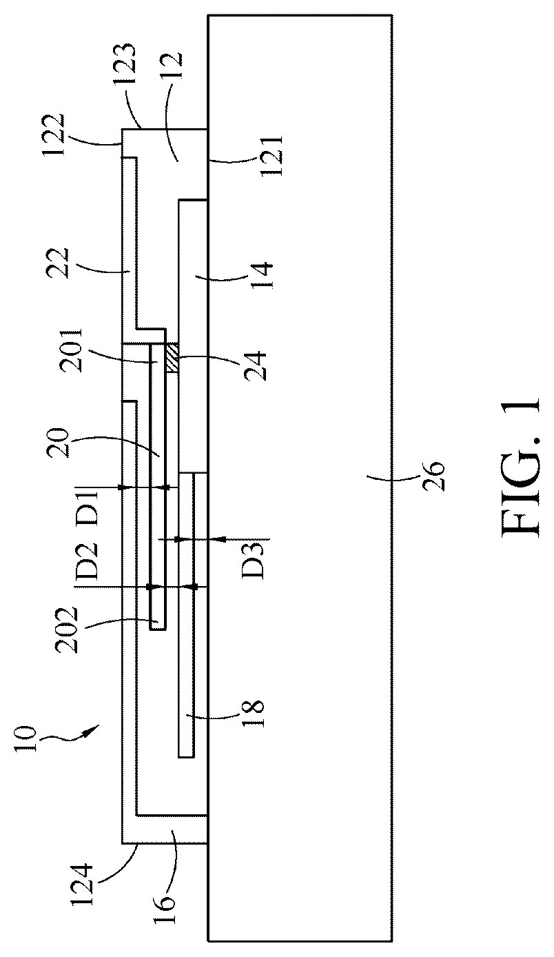 Patent US12322882 Figure 1 – Coupled-feed multi-branch antenna system