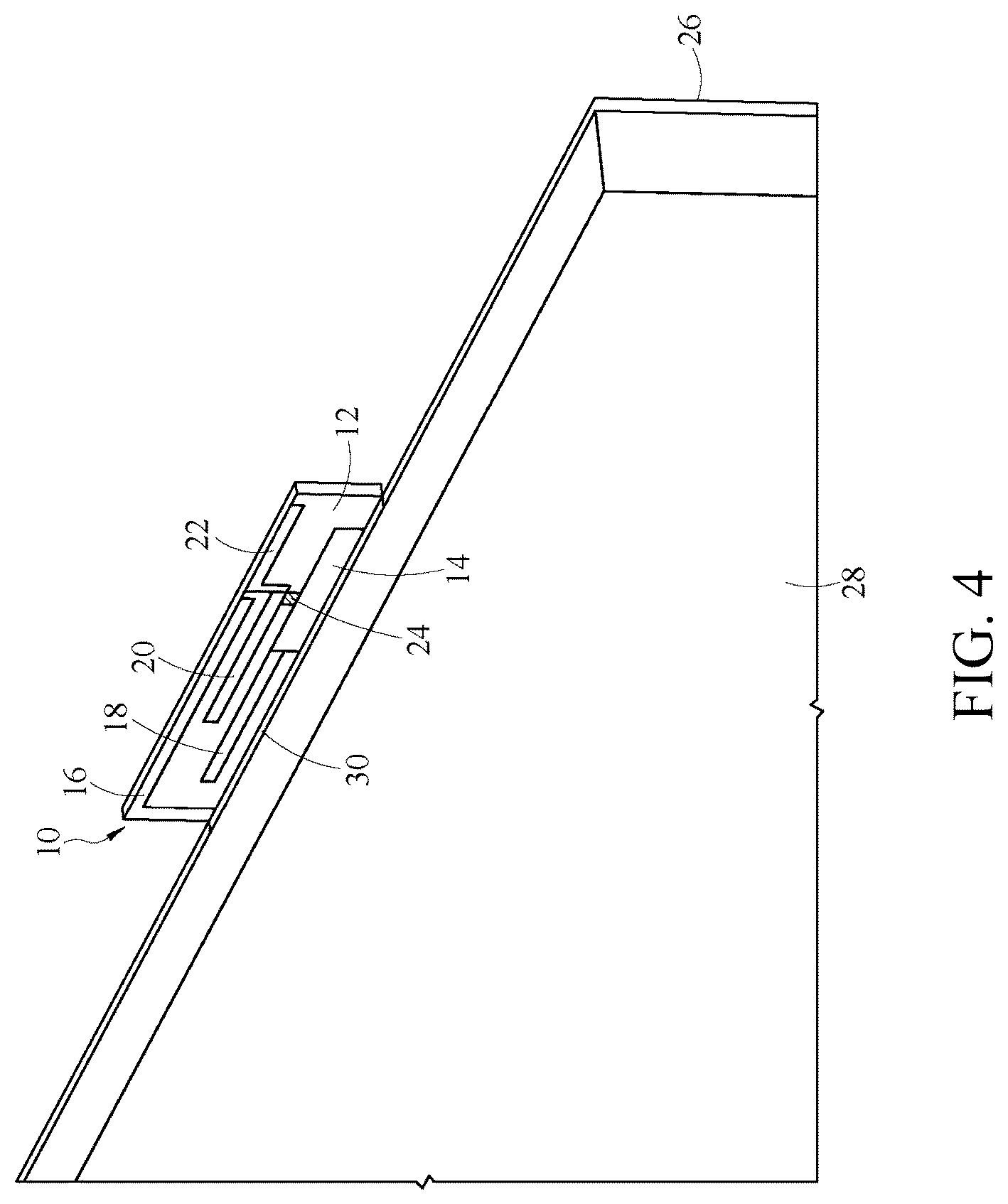 Patent US12322882 Figure 4 – Coupled-feed multi-branch antenna system