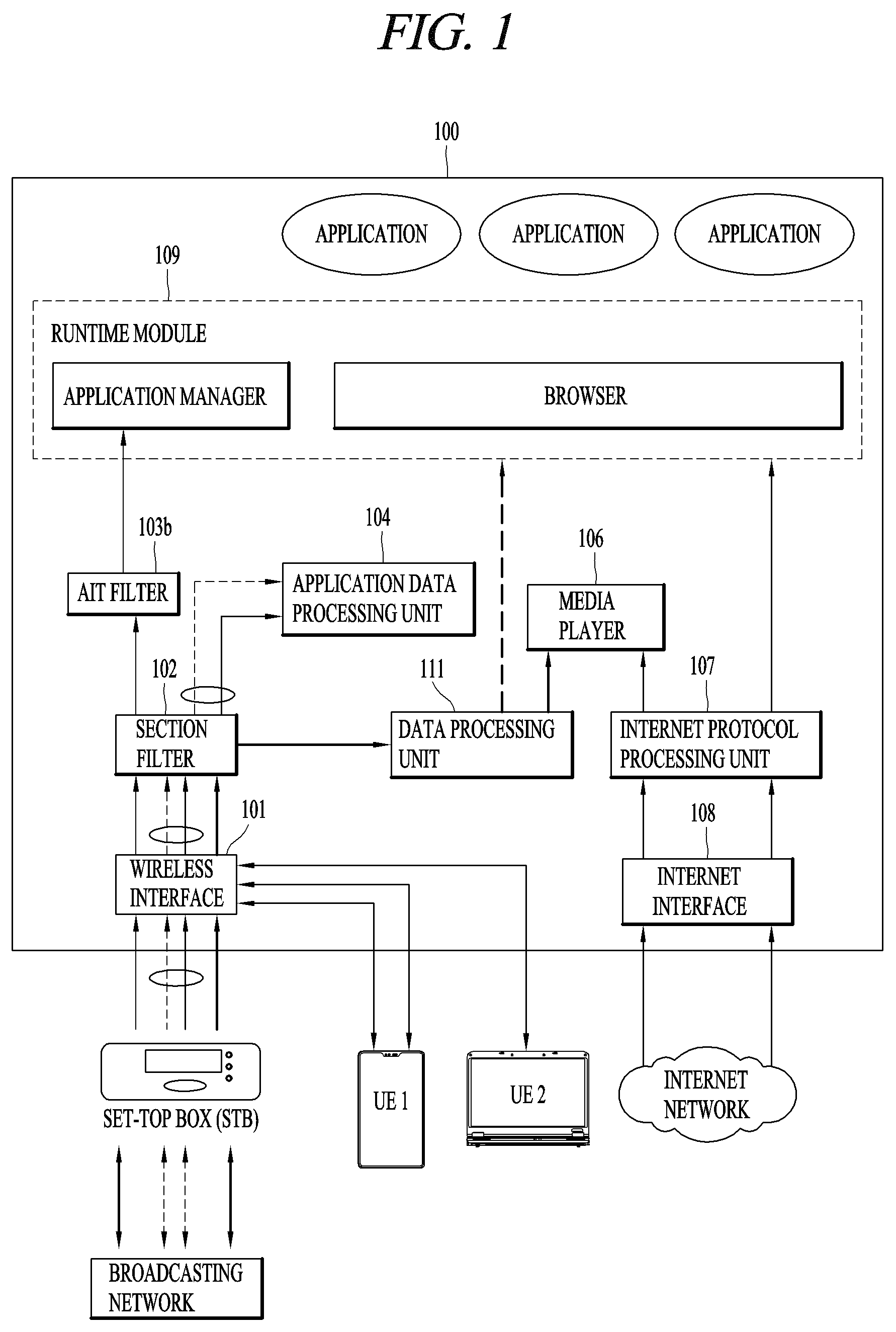 Patent US12322883 Figure 1 – Electronic device having antenna