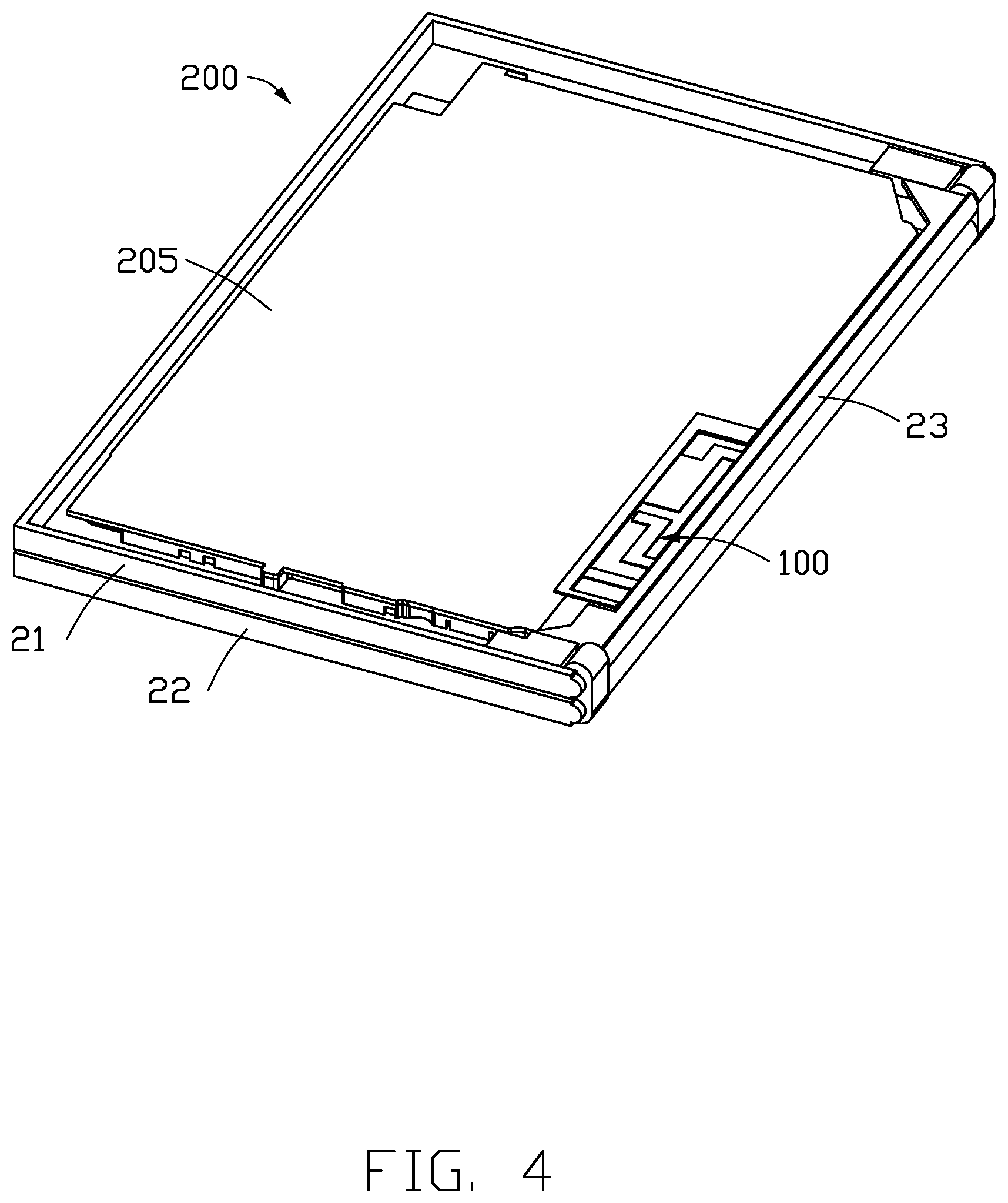 Patent US12322885 Figure 4 – Antenna structure and wireless communication device using same