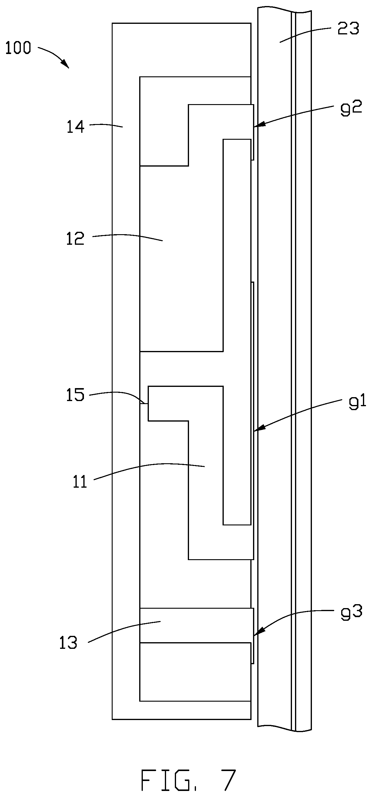 Patent US12322885 Figure 7 – Antenna structure and wireless communication device using same