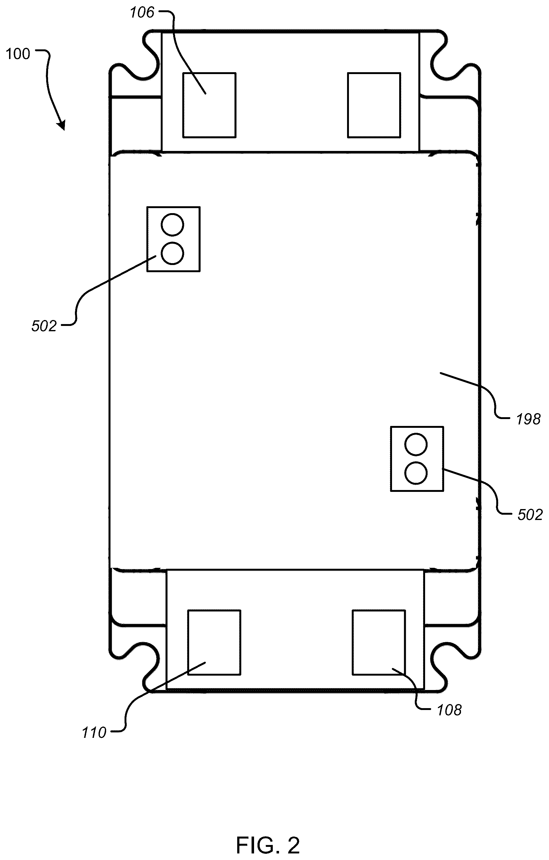Patent US12322886 Figure 2 – Power module having electrical interconnections using mechanical fittings and process of implementing the same