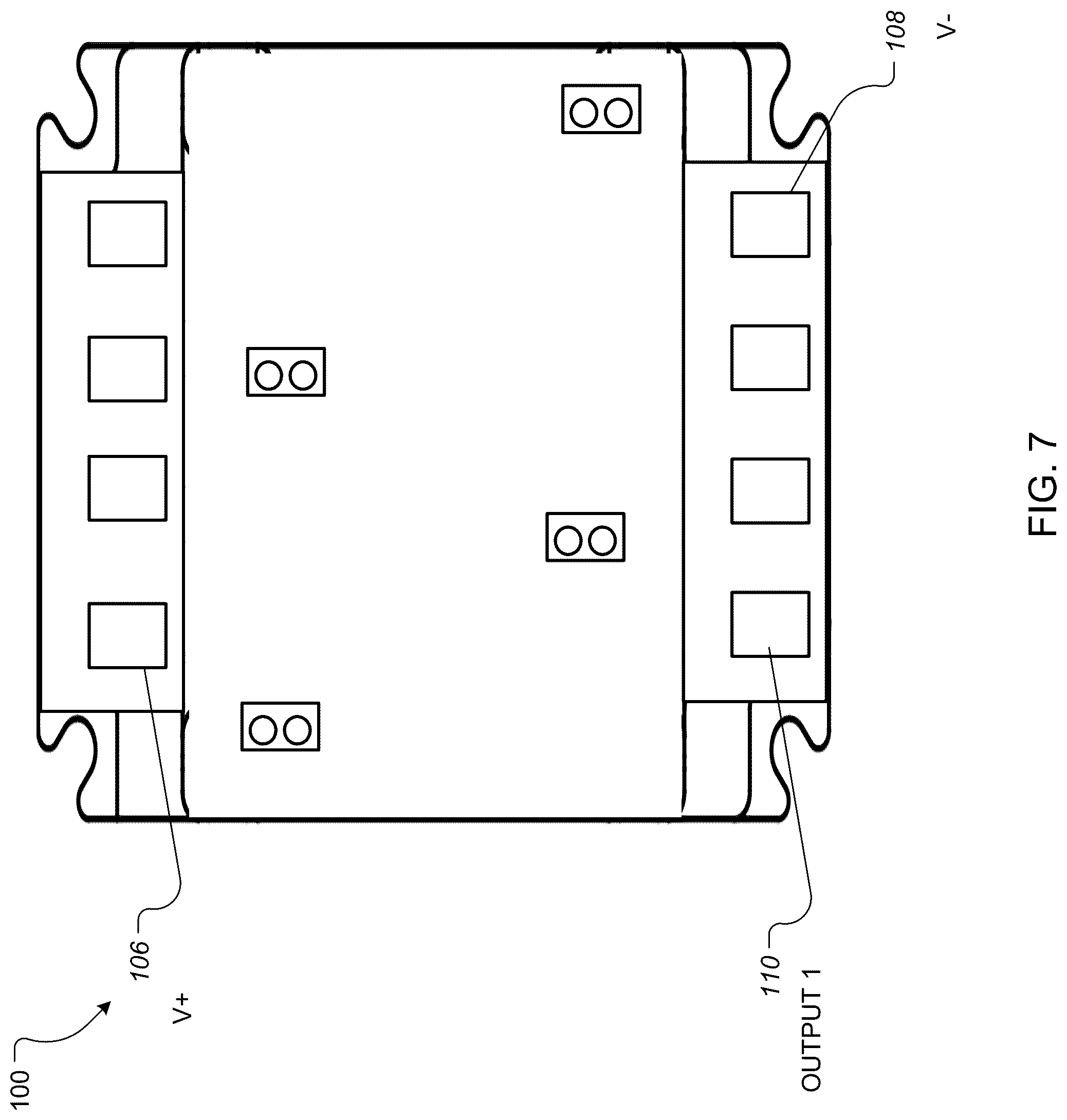 Patent US12322886 Figure 7 – Power module having electrical interconnections using mechanical fittings and process of implementing the same