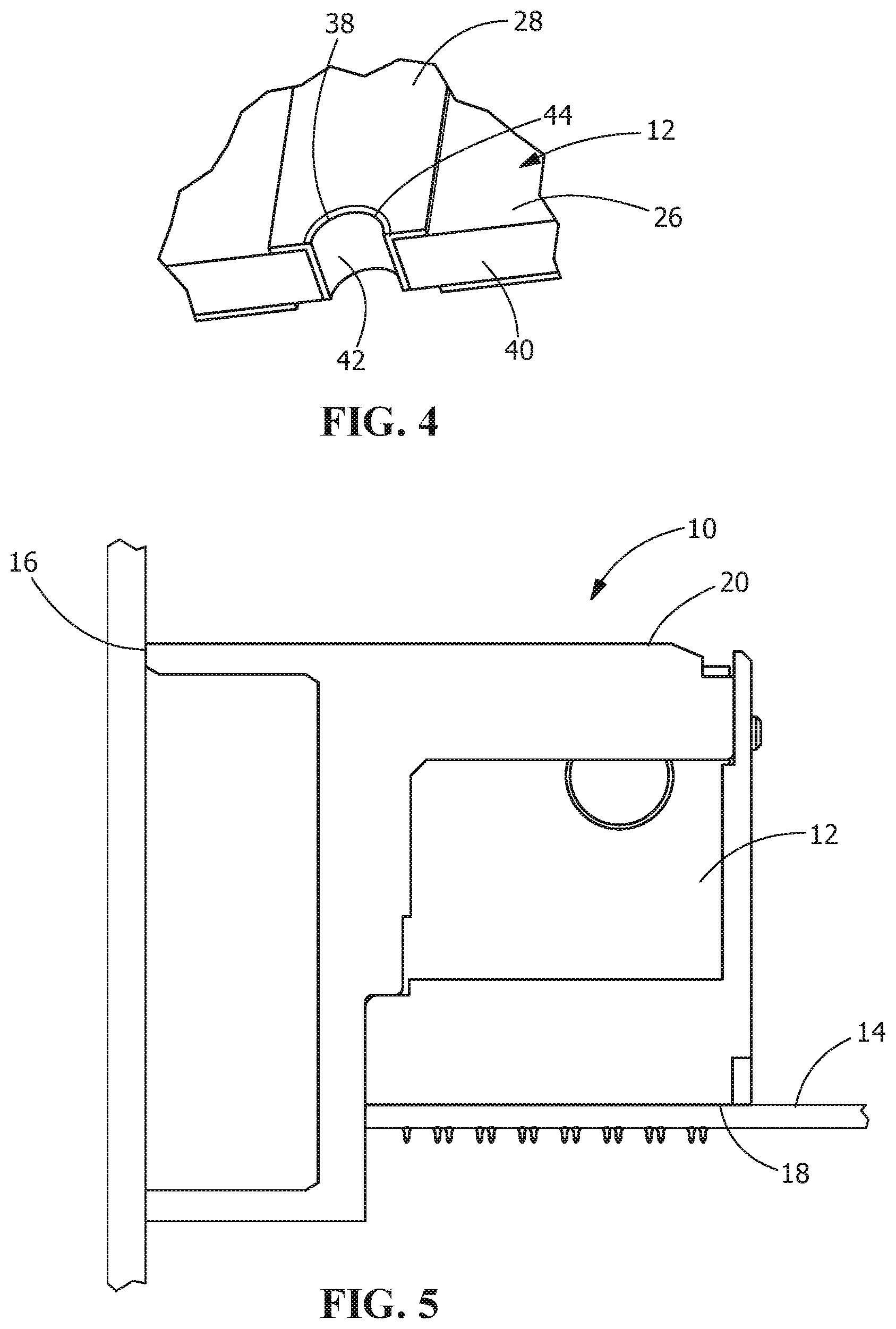 Patent US12322887 Figure 3 – Circuit board wafer with contacts mounted on castellated edges