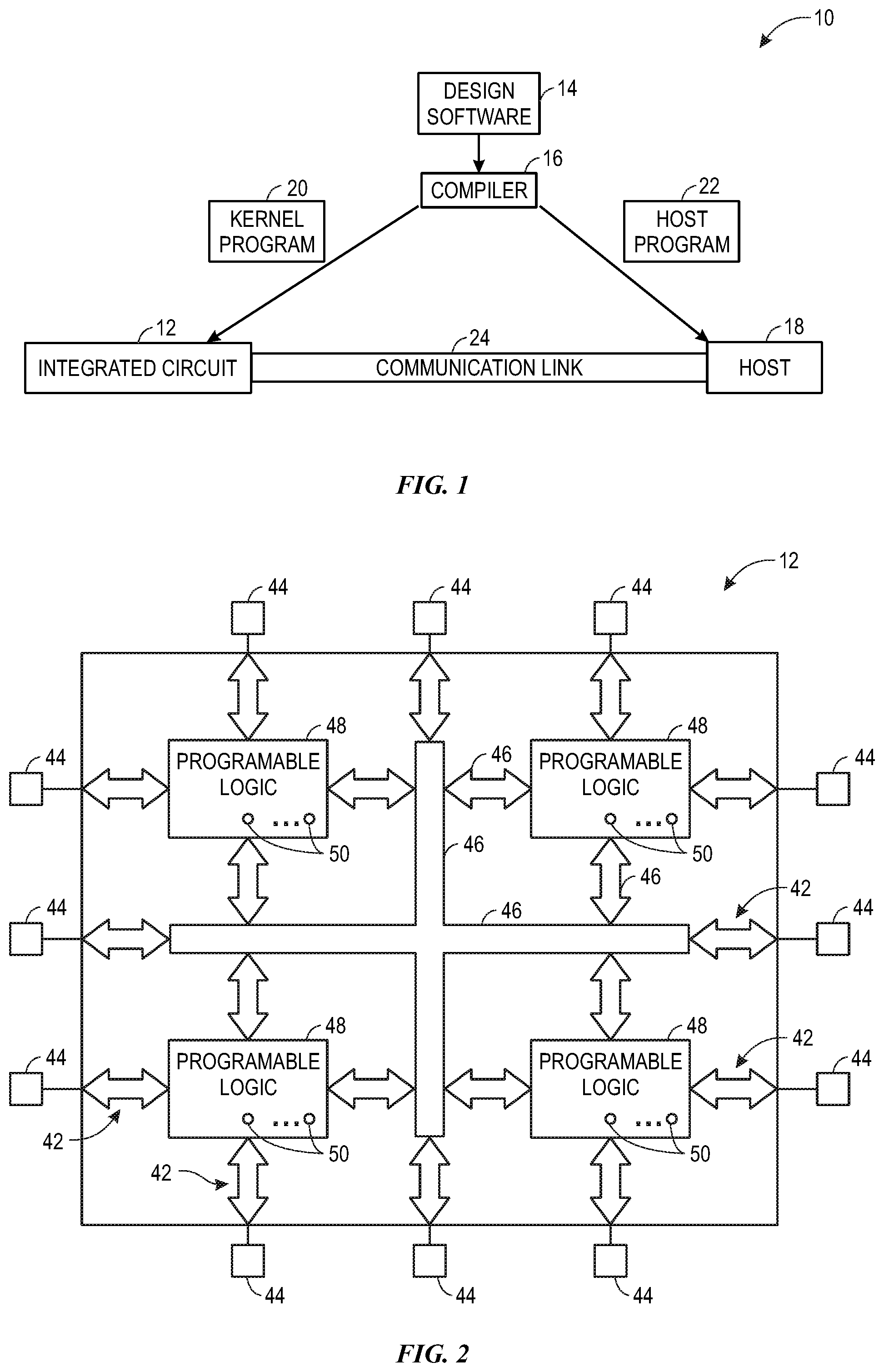 Patent US12322888 Figure 1 – Device under test board with offset connection to host board