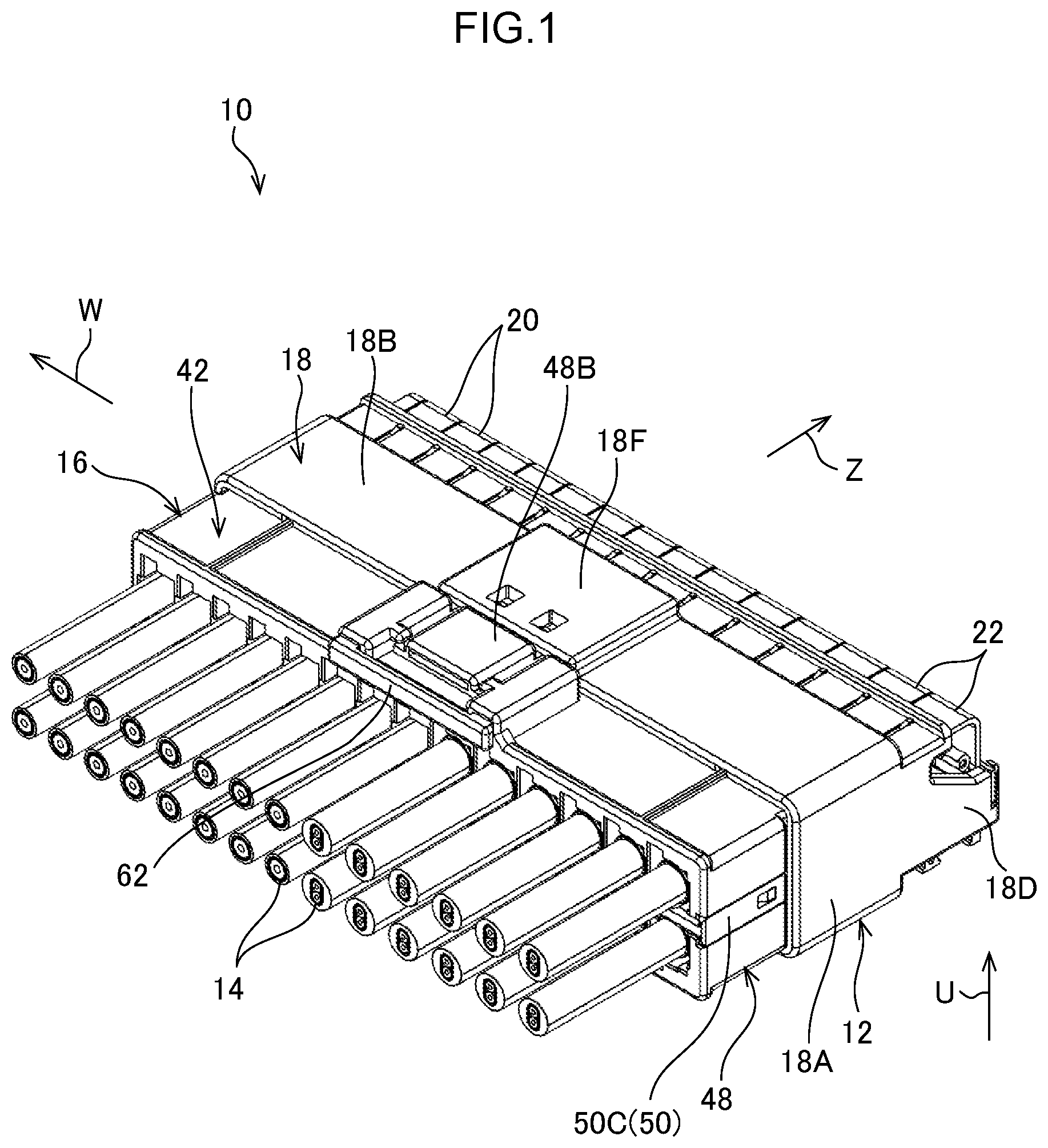 Patent US12322891 Figure 1 – Connector and connector set