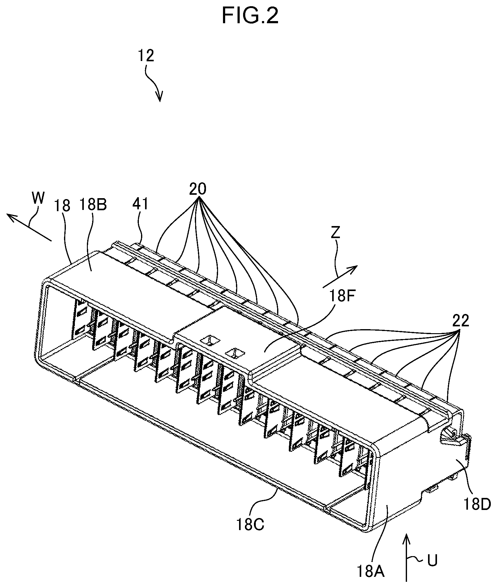 Patent US12322891 Figure 2 – Connector and connector set