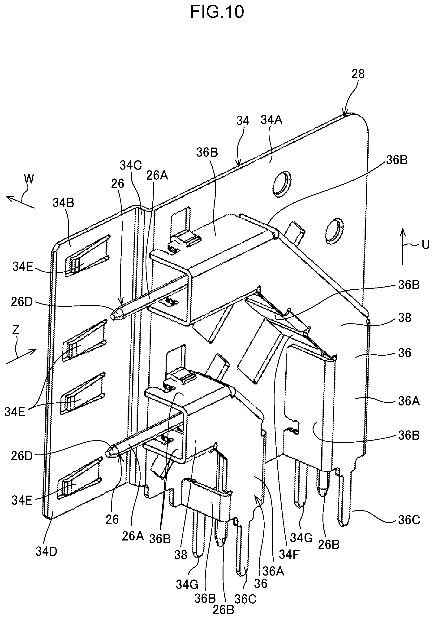 Patent US12322891 Figure 10 – Connector and connector set