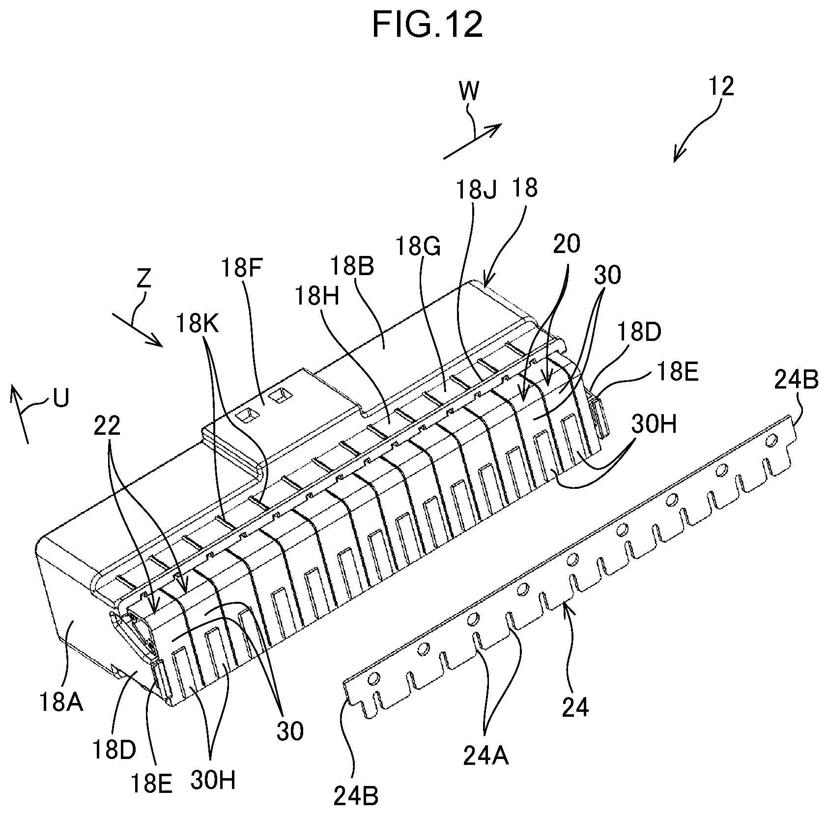 Patent US12322891 Figure 12 – Connector and connector set