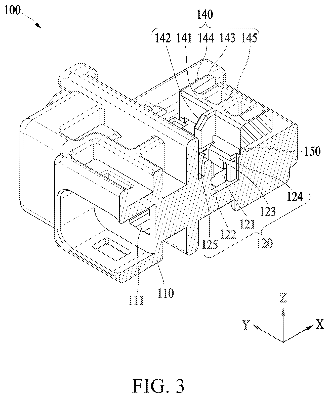 Patent US12322892 Figure 3 – Electrical connector having terminal position assurance