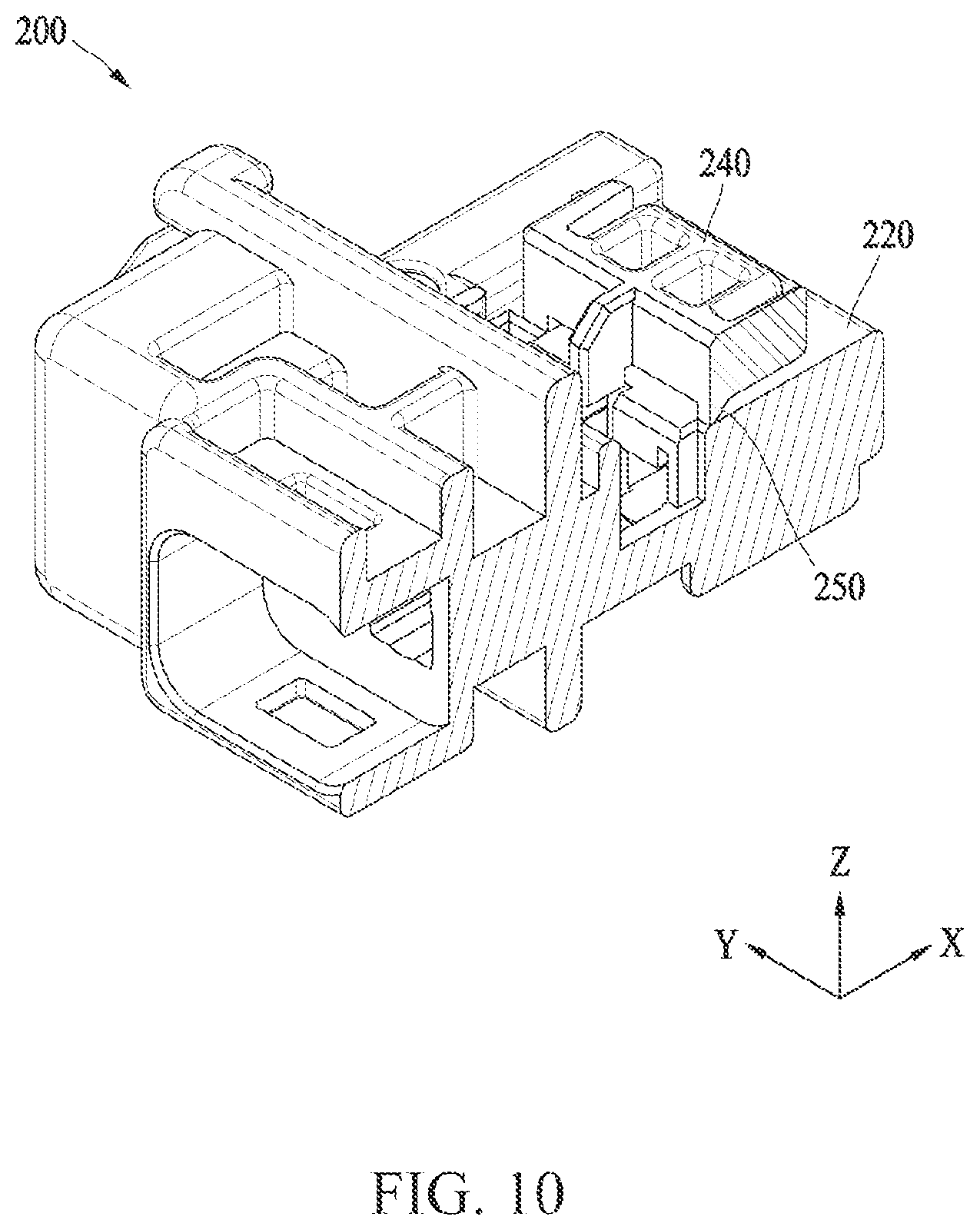 Patent US12322892 Figure 10 – Electrical connector having terminal position assurance