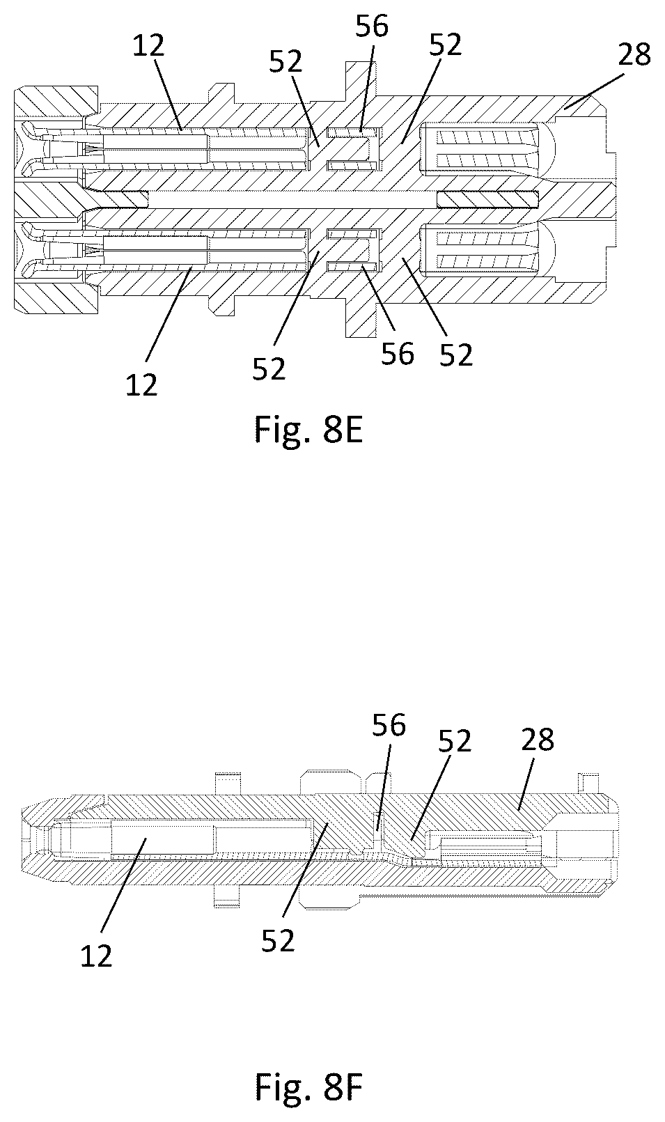 Patent US12322894 Figure 9 – Connector assembly with funnel-shaped signal contact end section