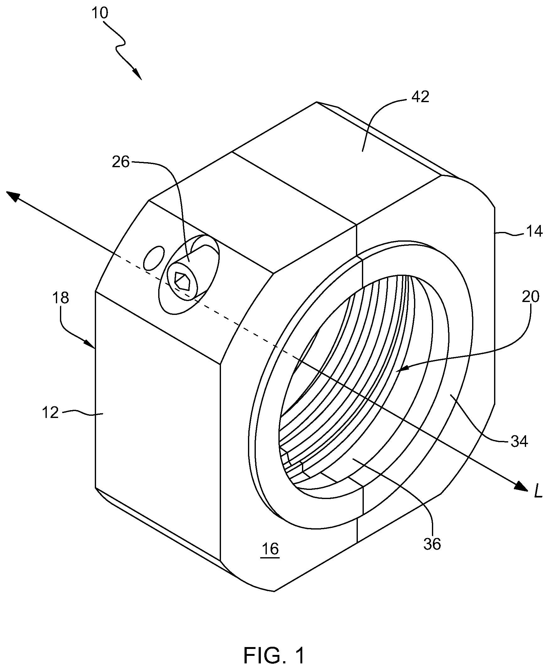 Patent US12322895 Figure 1 – Connector nut
