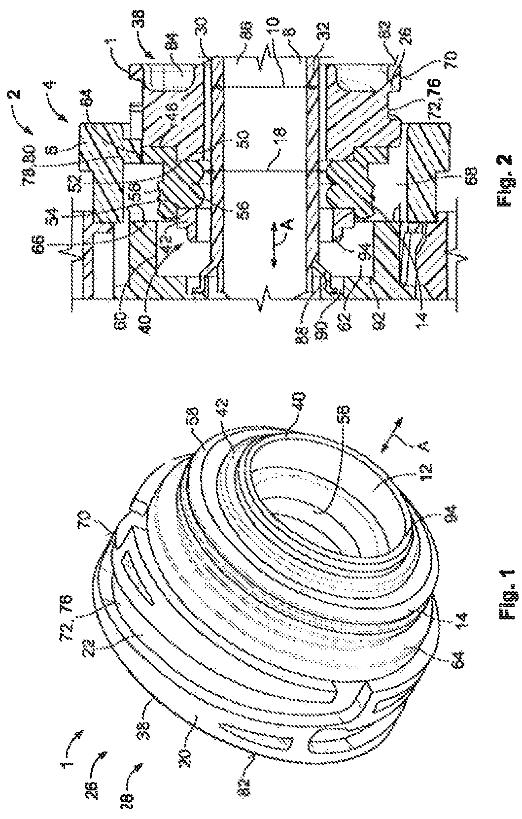 Patent US12322897 Figure 1 – Cable sealing plug with locking part